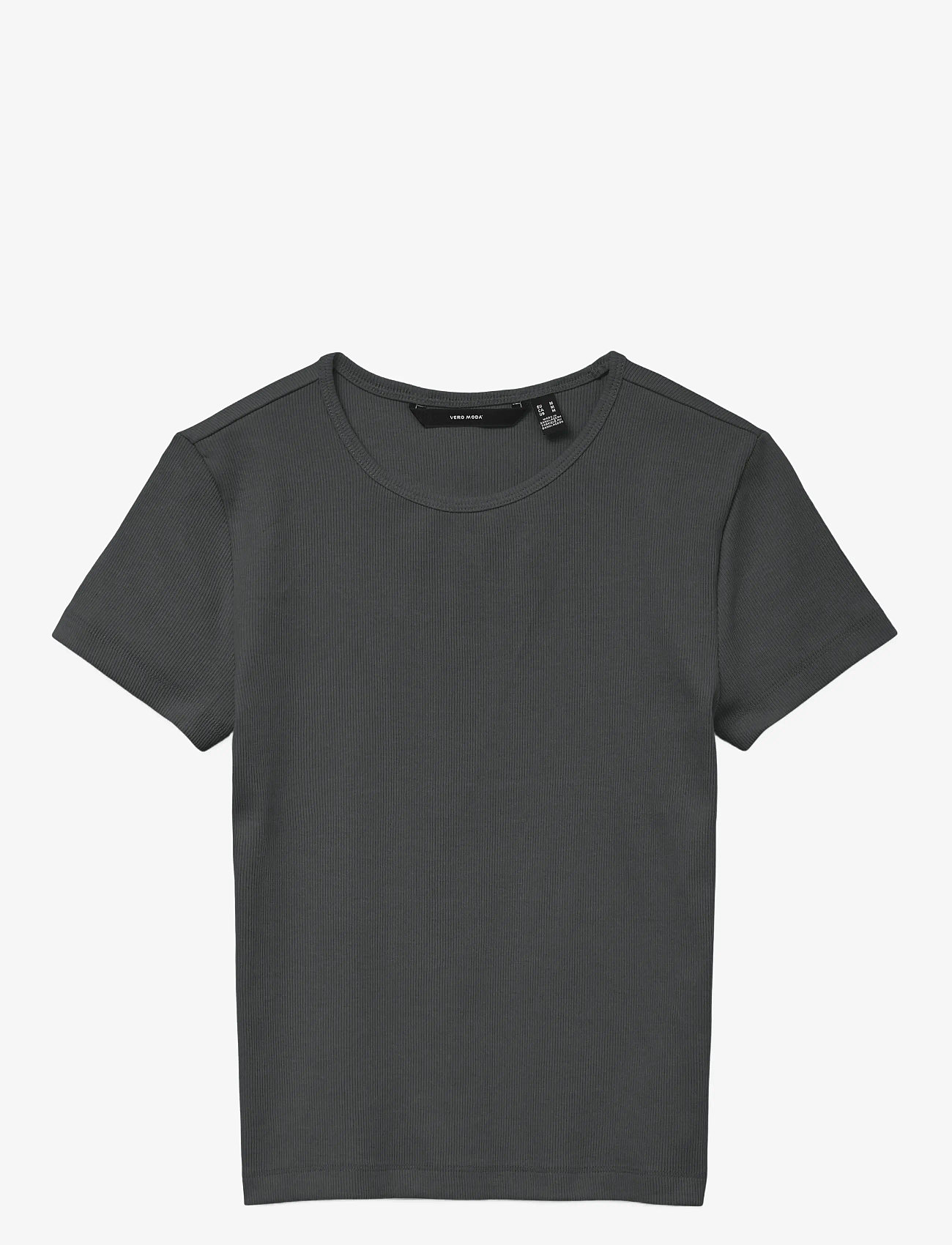 Vero Moda - VMCHLOE SS SHORT TOP JRS NOOS - t-shirts - asphalt - 1