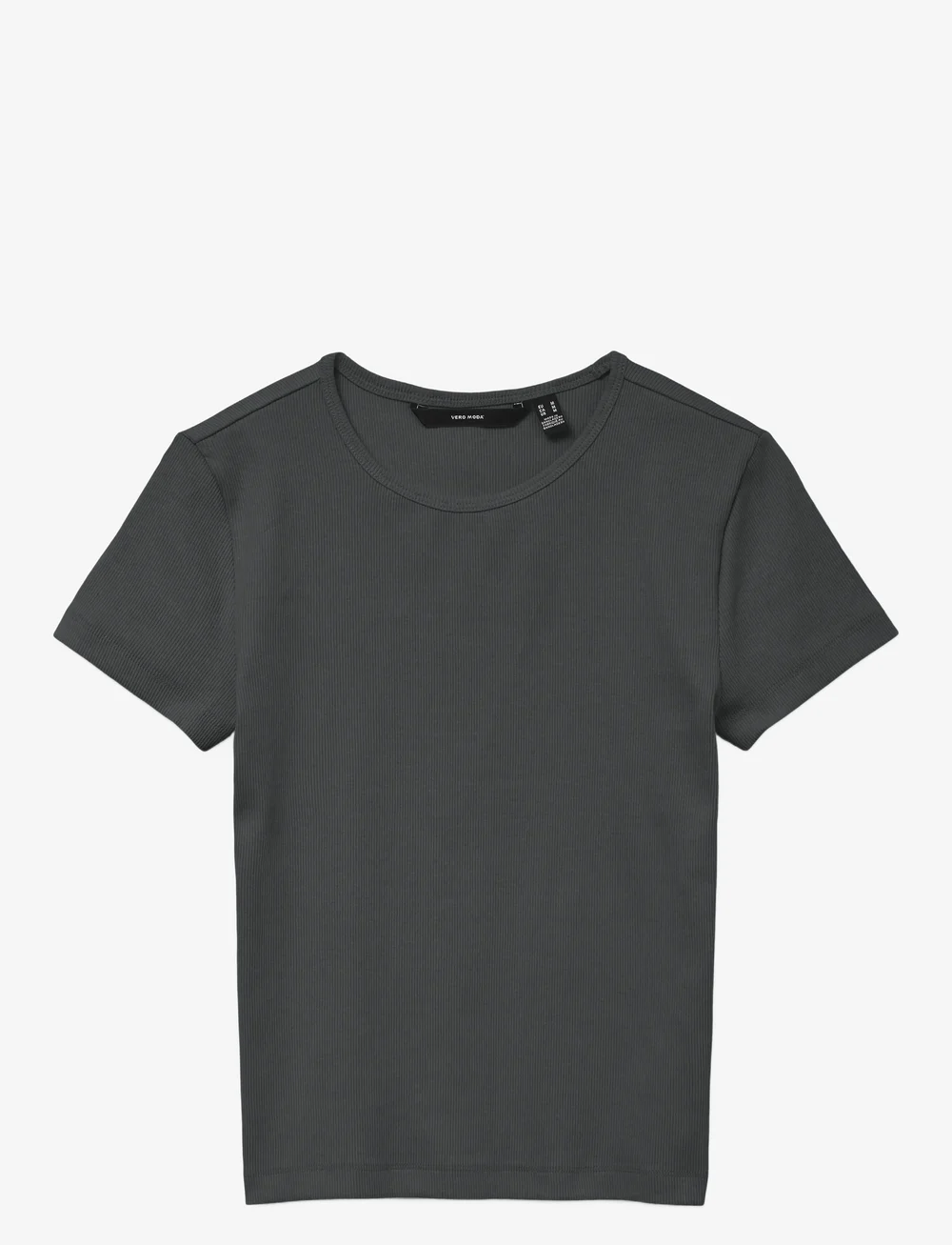 Vero Moda - VMCHLOE SS SHORT TOP JRS NOOS - t-shirts - asphalt - 1