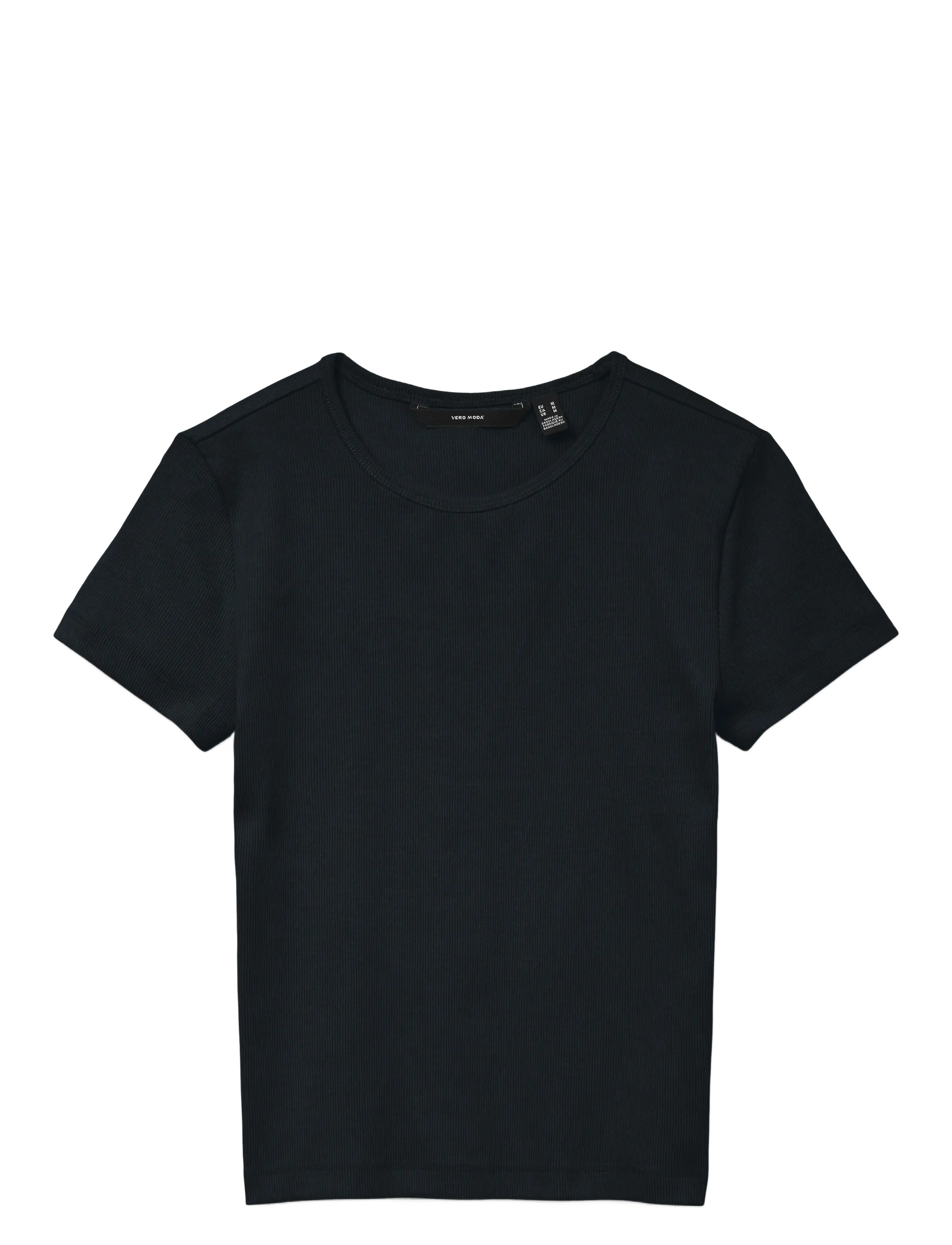 Vero Moda VMCHLOE SS SHORT TOP JRS NOOS - T-Shirts & Tops - BLACK / black
