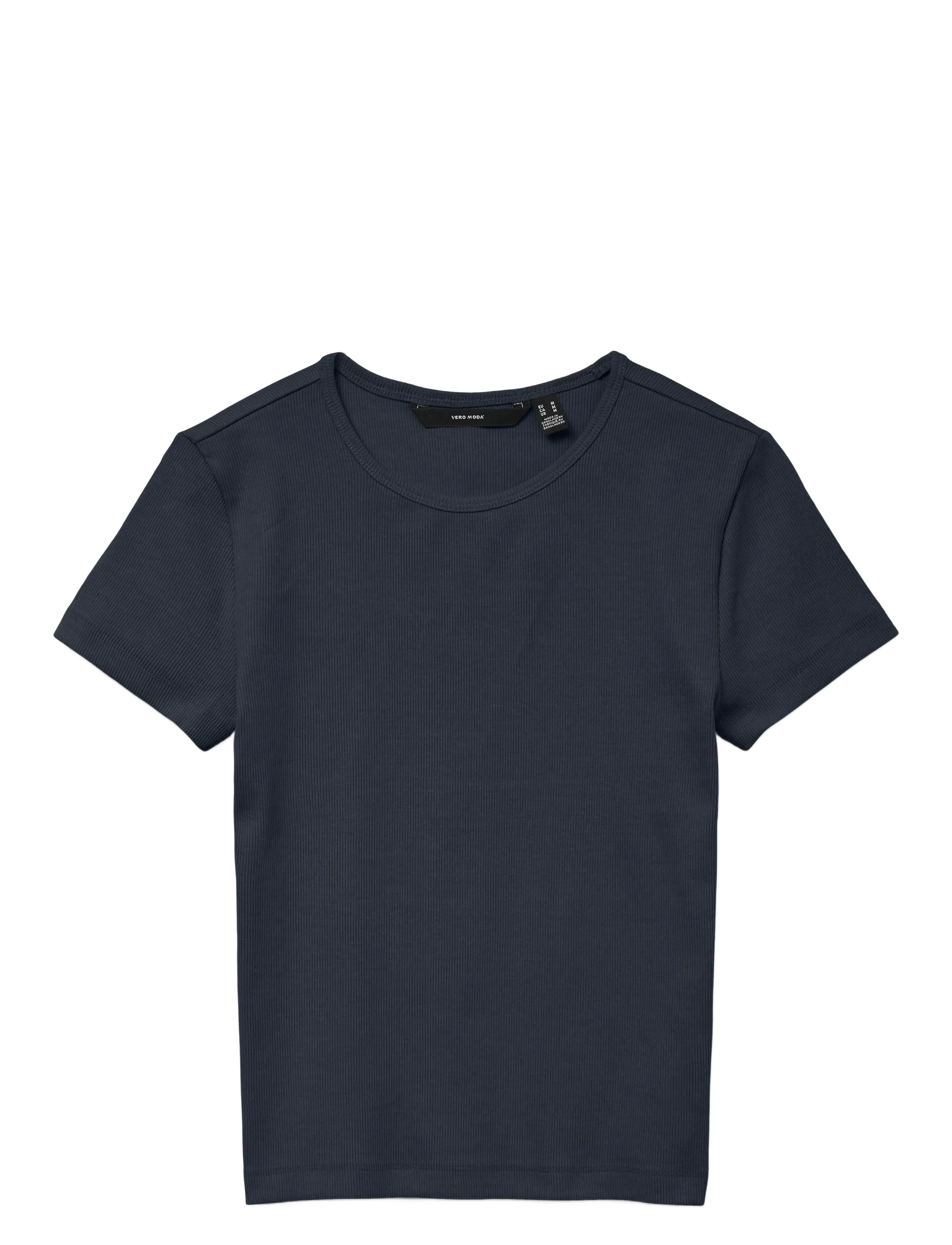 Vero Moda VMCHLOE SS SHORT TOP JRS NOOS - T-Shirts & Tops - NAVY BLAZER / navy