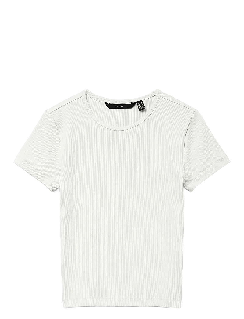 Vero Moda - VMCHLOE SS SHORT TOP JRS NOOS - t-shirts - snow white - 1