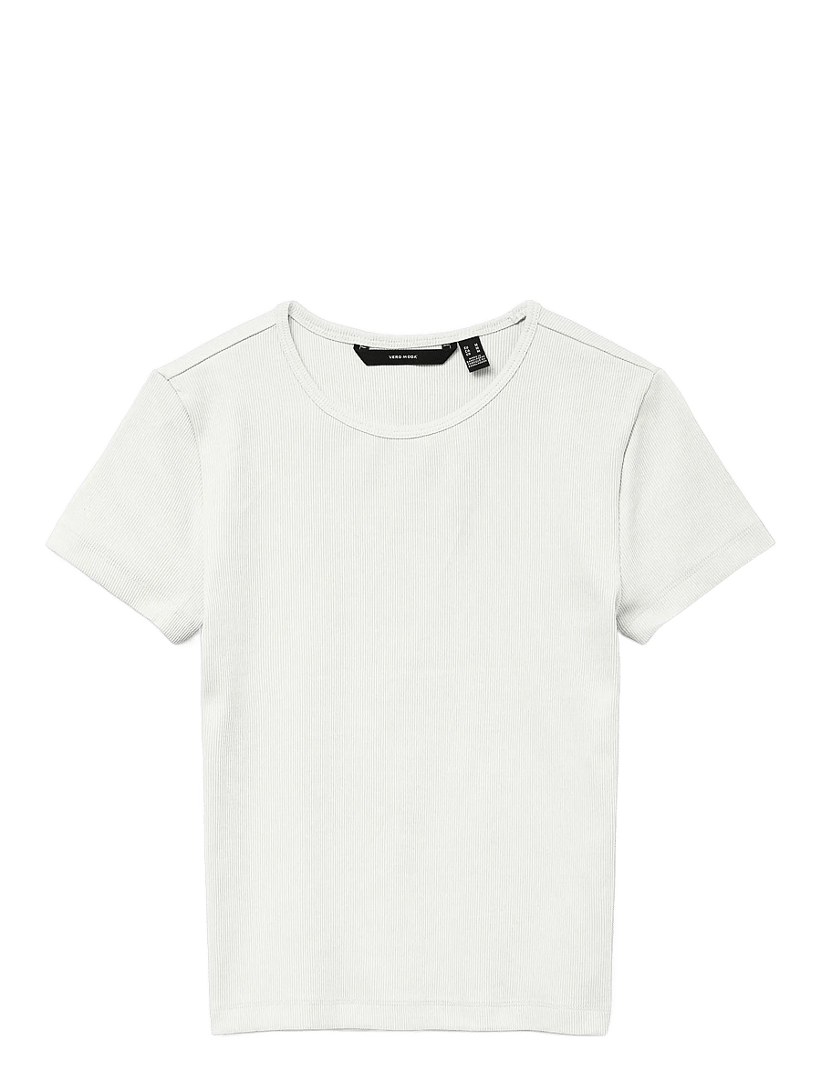 Vero Moda - VMCHLOE SS SHORT TOP JRS NOOS - t-särgid - snow white - 1