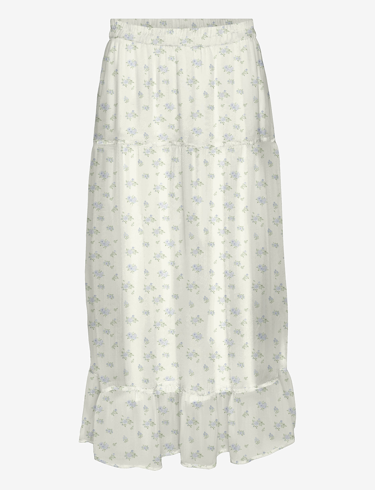 Vero Moda VMSMILLA H/W ANKLE SKIRT WVN GA - Kjolar - BRIGHT WHITE / white