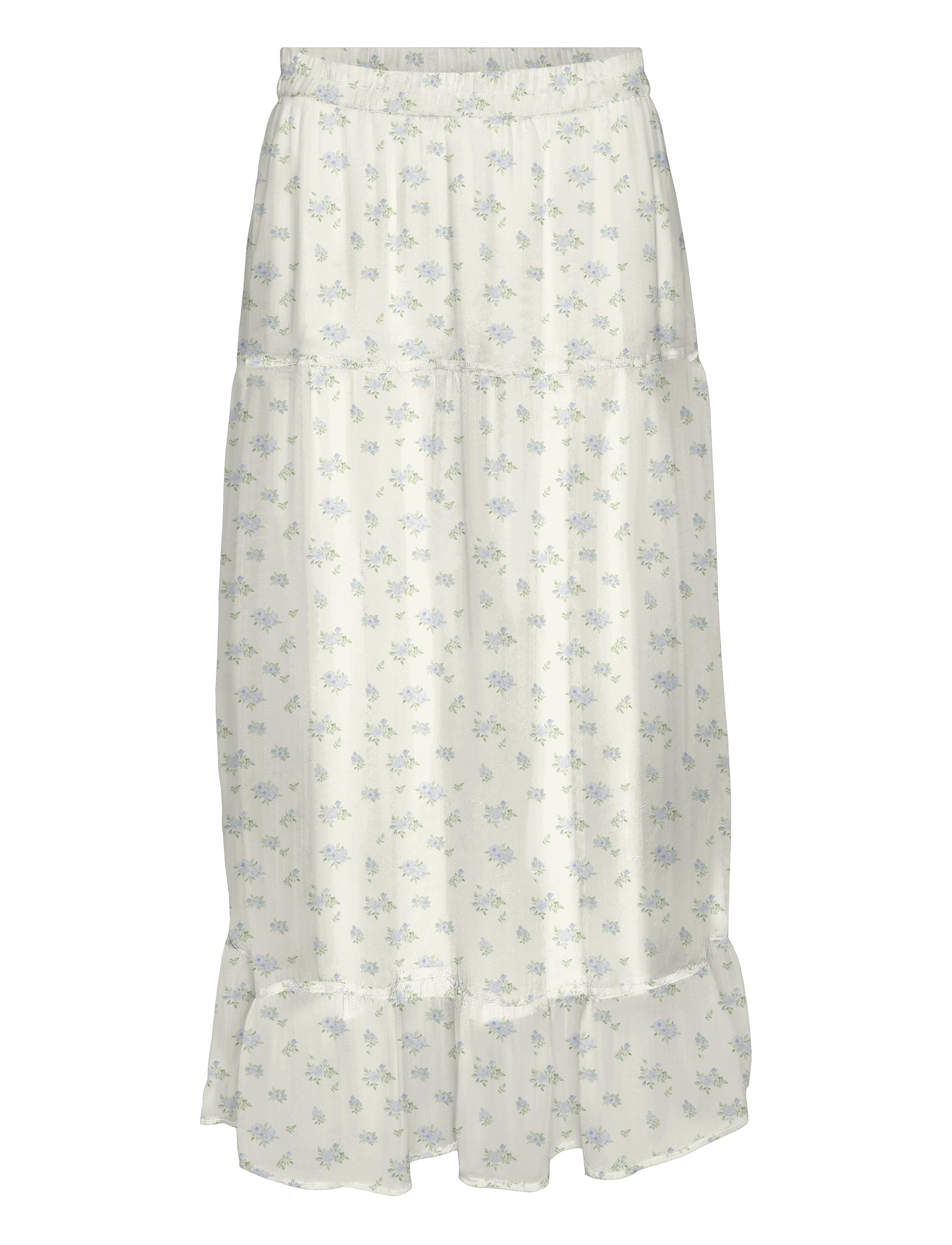 Vero Moda VMSMILLA H/W ANKLE SKIRT WVN GA - Nederdele - BRIGHT WHITE / white