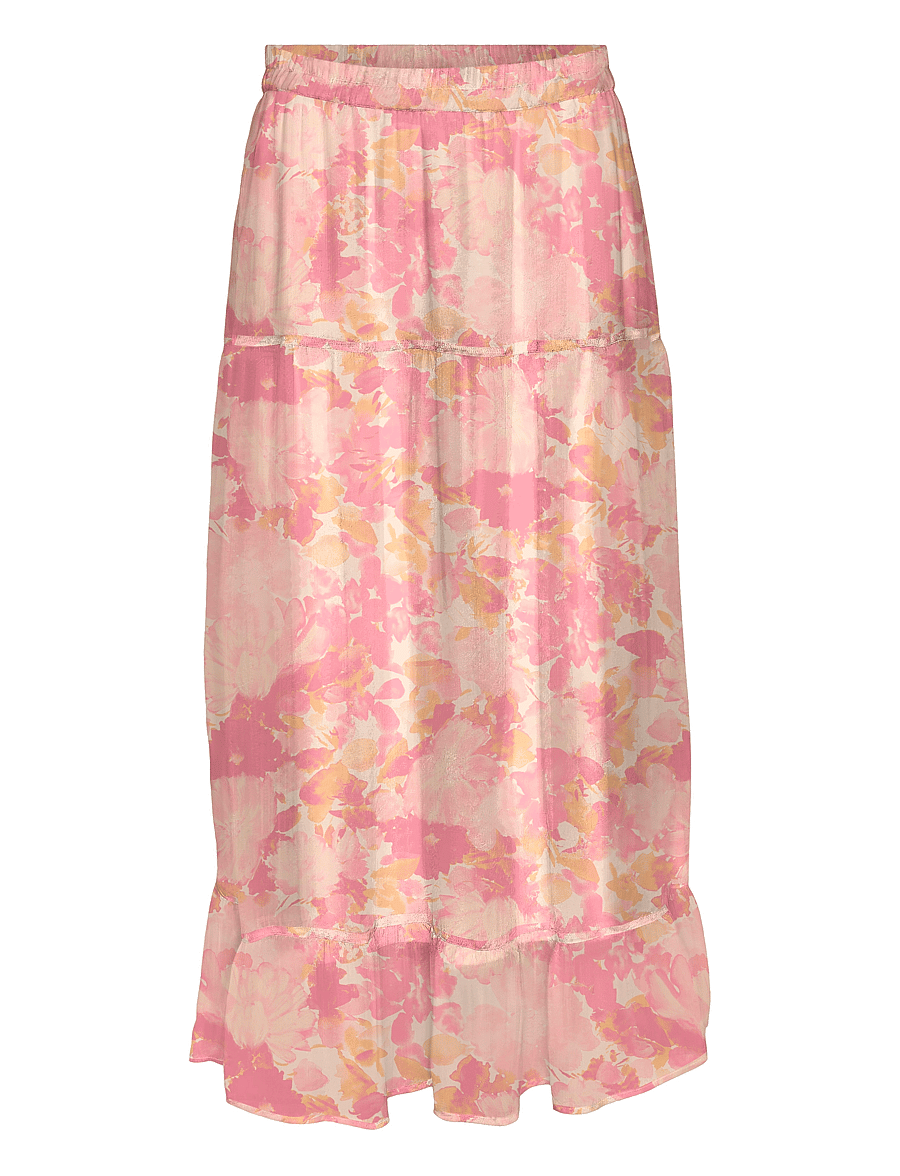 Vero Moda - VMSMILLA H/W ANKLE SKIRT WVN GA - midi kjolar - crystal pink - 0