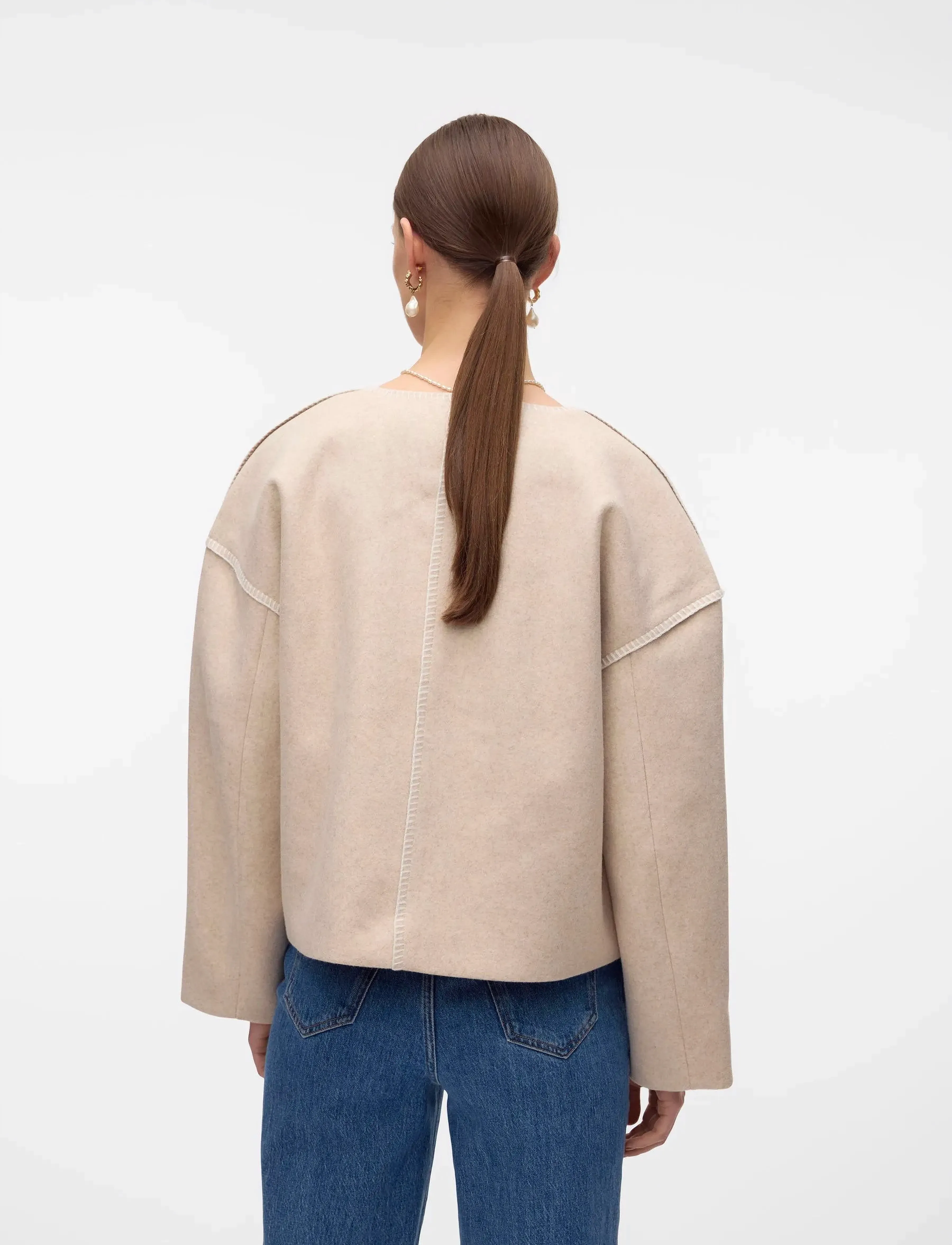 Vero Moda - VMNORMA LS JACKET VMA - ulkovaatteet - summer sand - 2