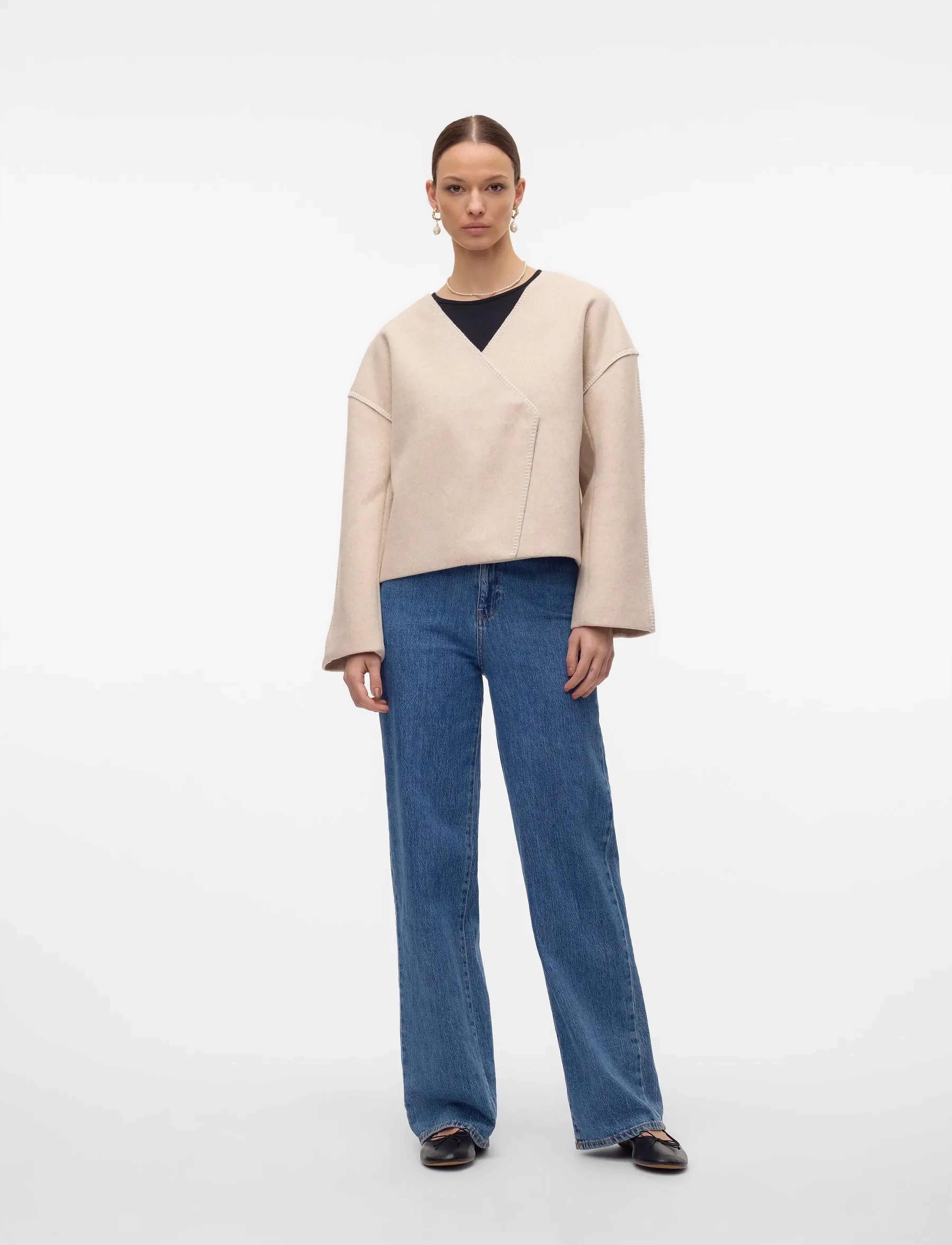 Vero Moda - VMNORMA LS JACKET VMA - ulkovaatteet - summer sand - 3