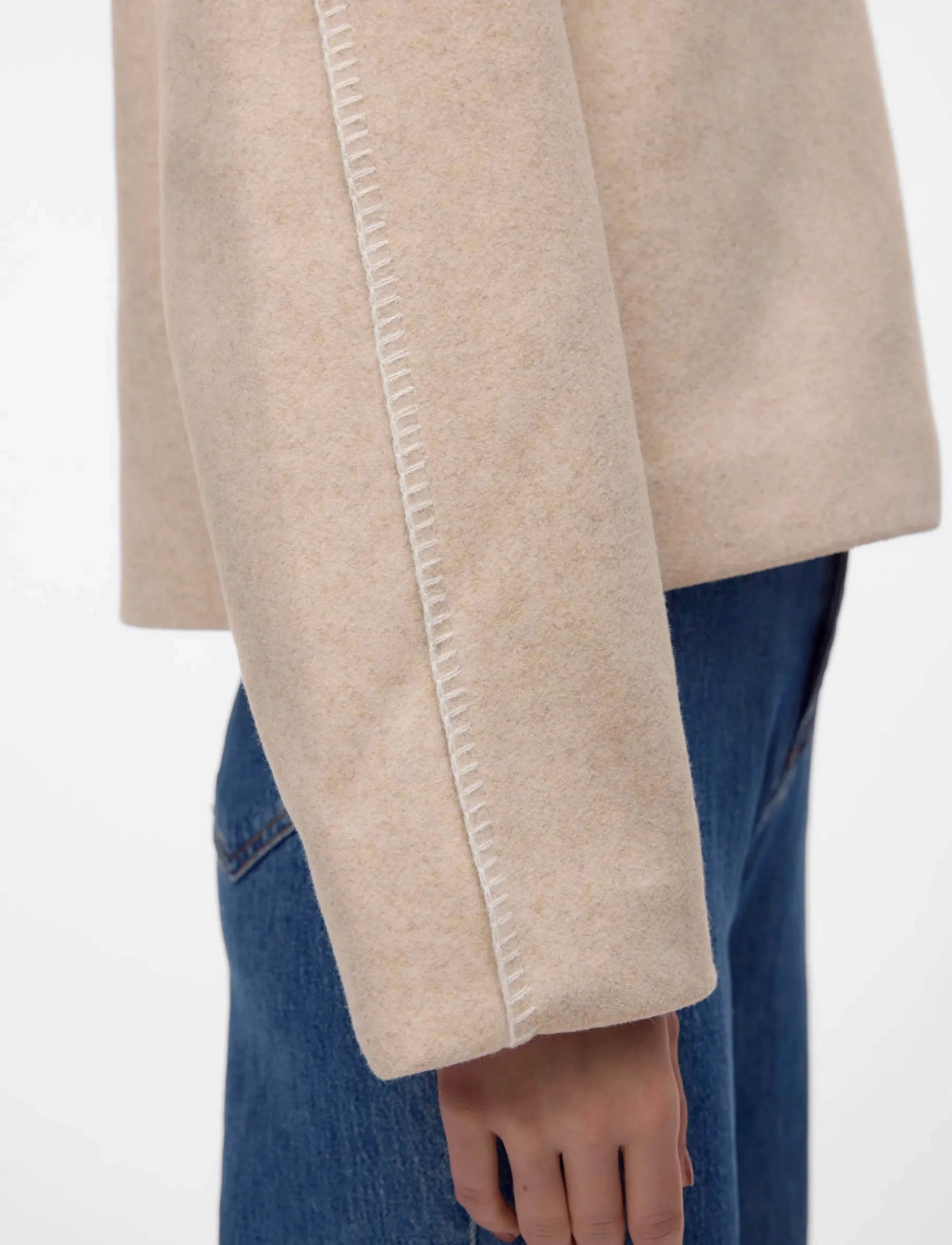 Vero Moda - VMNORMA LS JACKET VMA - ulkovaatteet - summer sand - 5