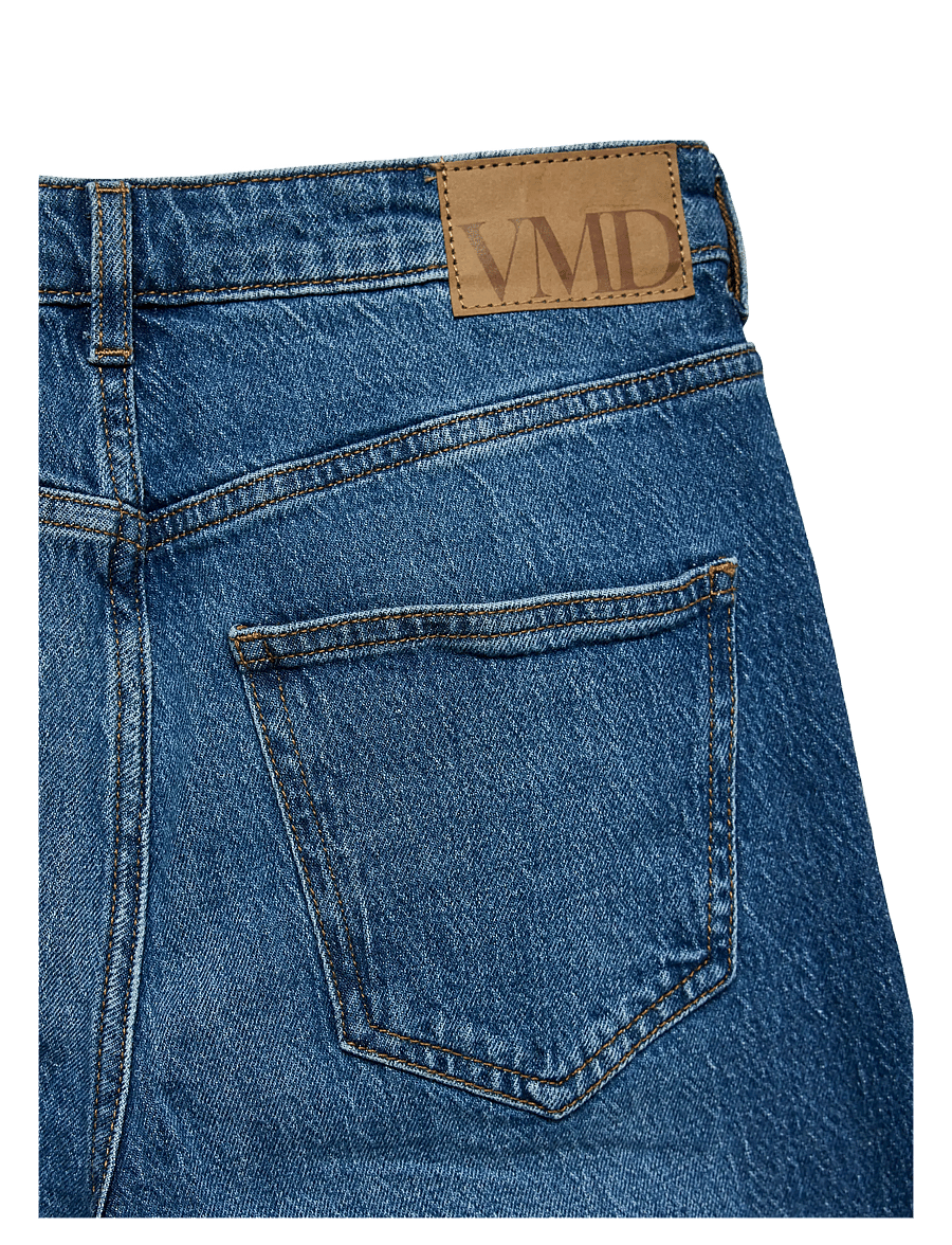 Vero Moda - VMTESSA HR WIDE JEANS RA380 GA NOOS - hosen mit weitem bein - medium blue denim - 2
