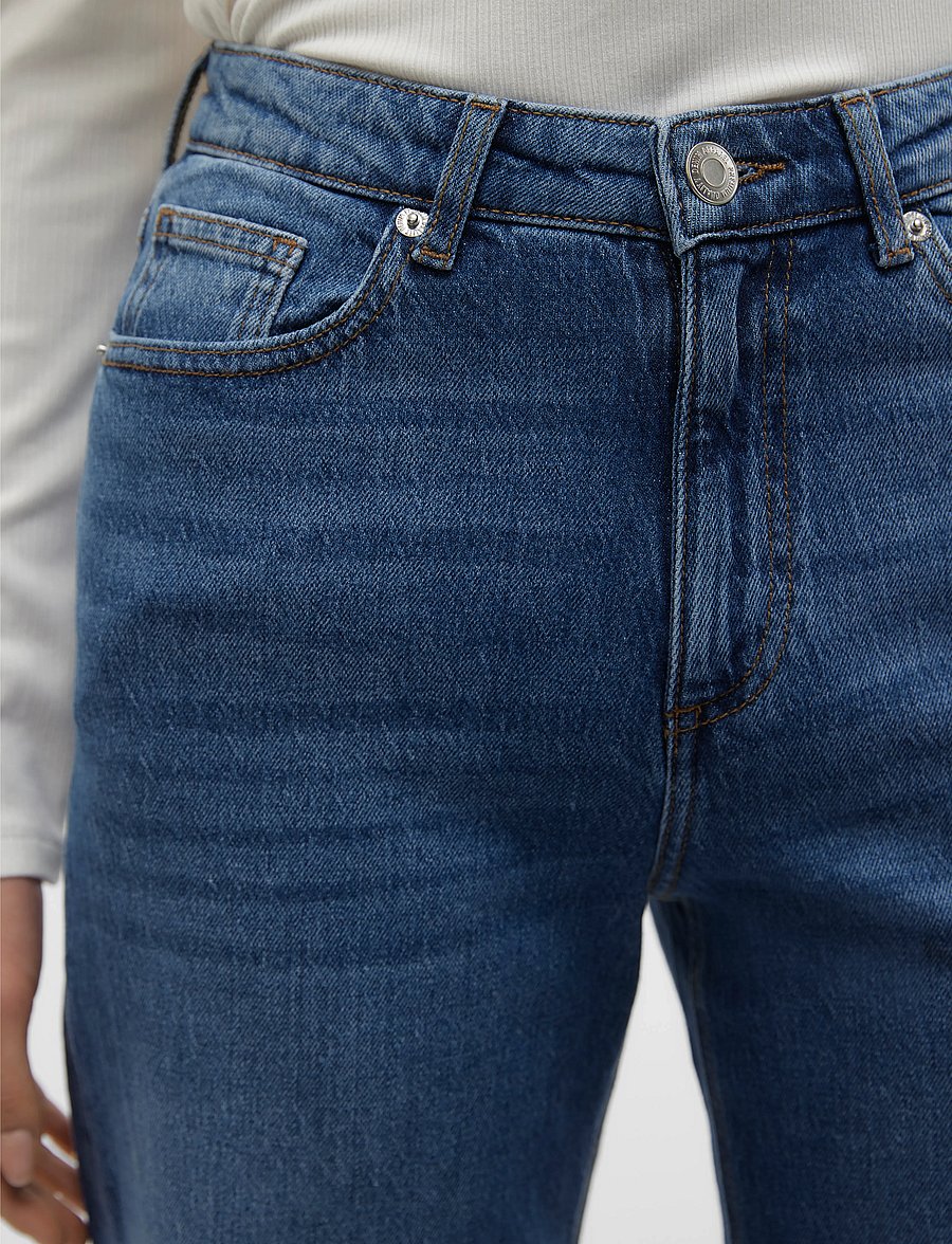 Vero Moda - VMTESSA HR WIDE JEANS RA380 GA NOOS - hosen mit weitem bein - medium blue denim - 5
