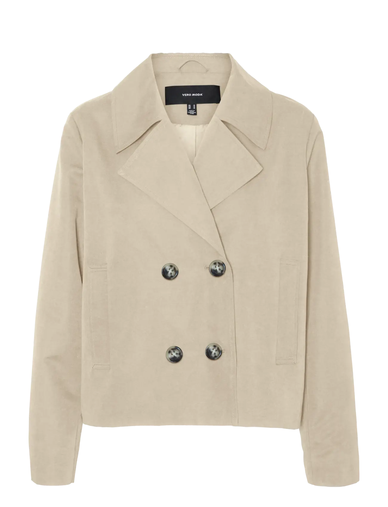 VERO MODA %Vmchloemia Kurz Trenchcoat Noos Beige - L - Damen