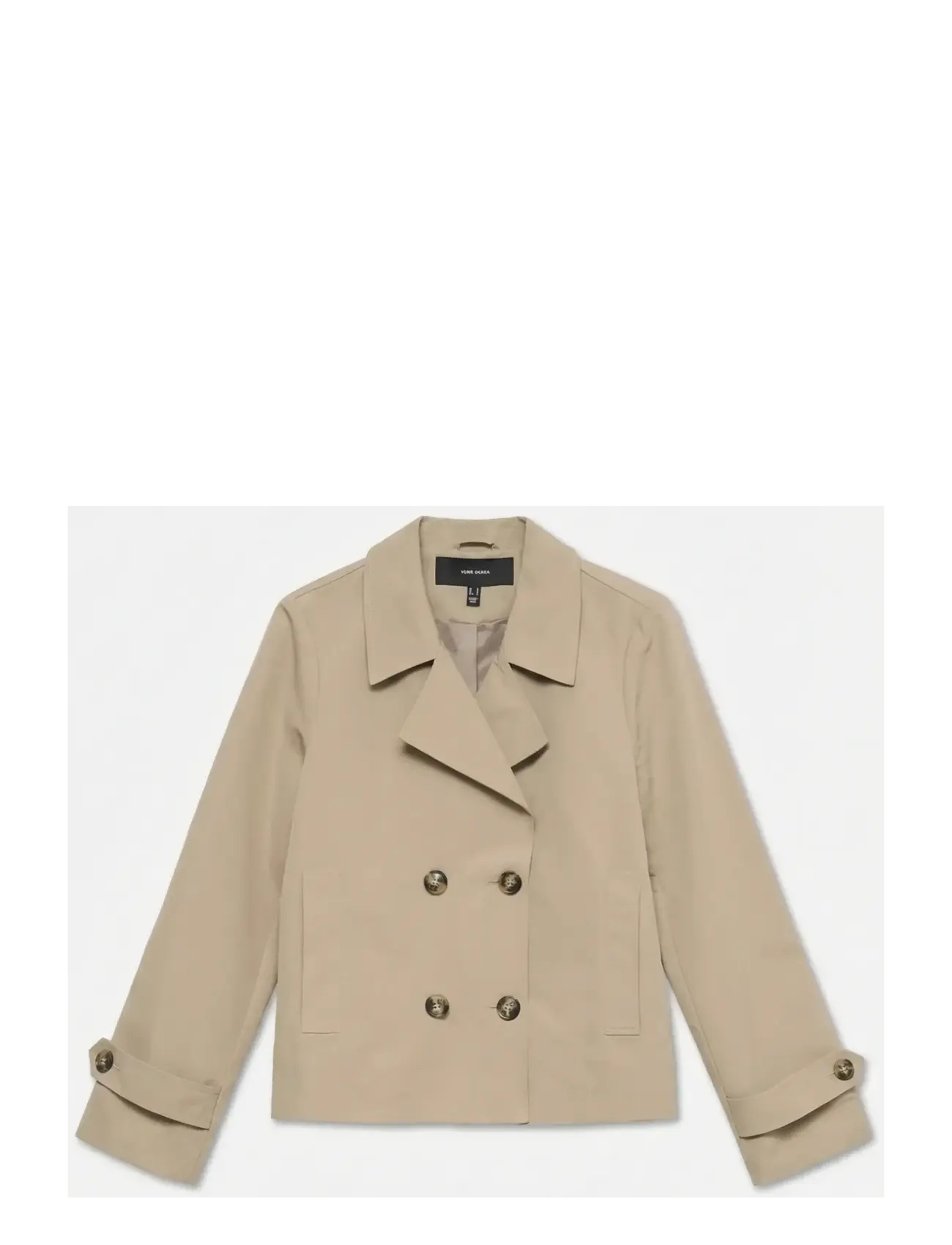 Vero Moda VMCHLOEMIA SHORT TRENCHCOAT GA NOOS - Vero Moda - SILVER MINK / beige