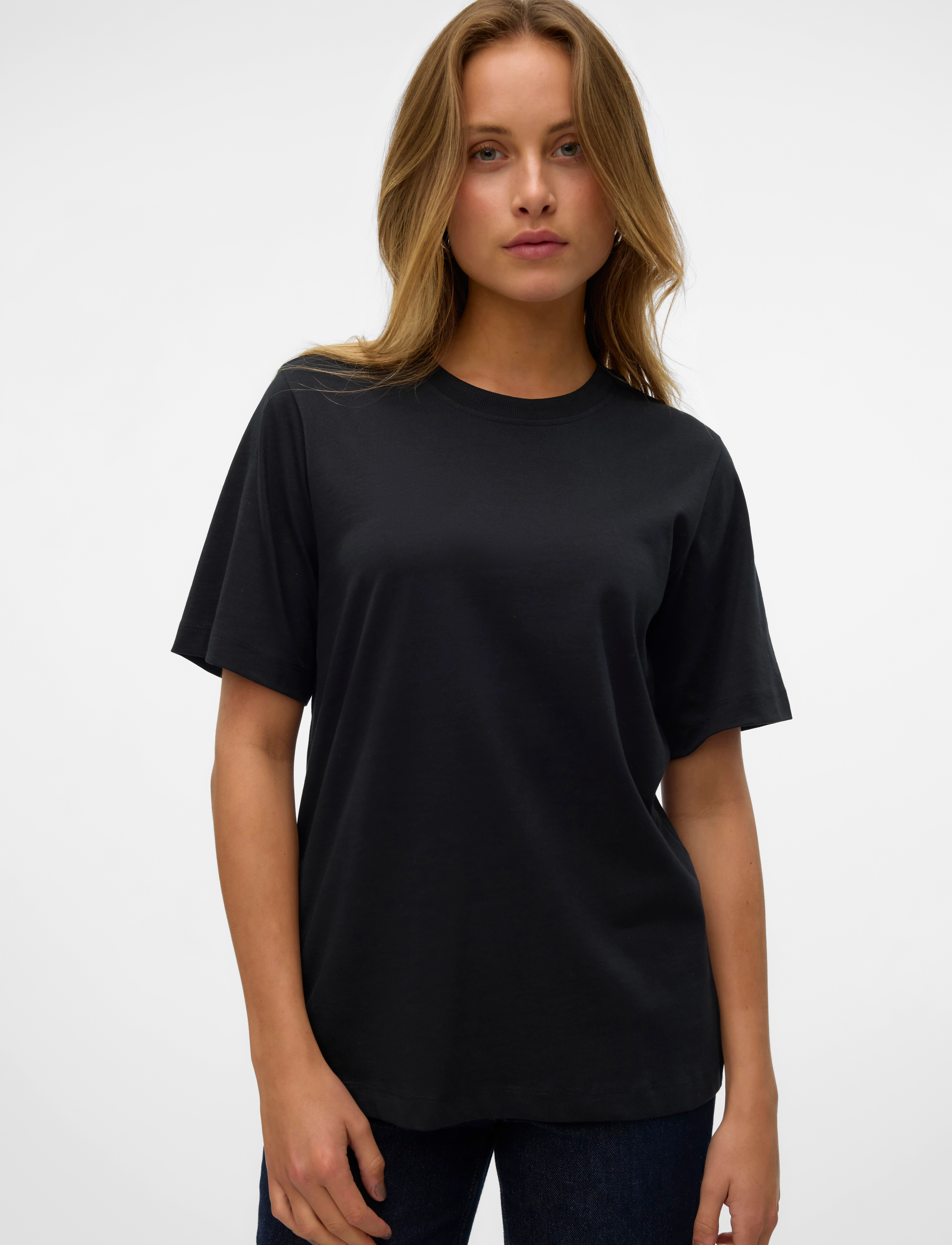 Vero Moda - VMDEMI SS O-NECK TOP JRS NOOS - black - 3