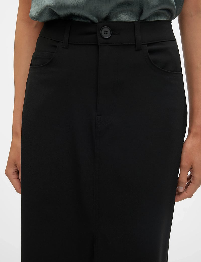 Vero Moda - VMSASIE HR SKIRT - midi nederdele - black - 4