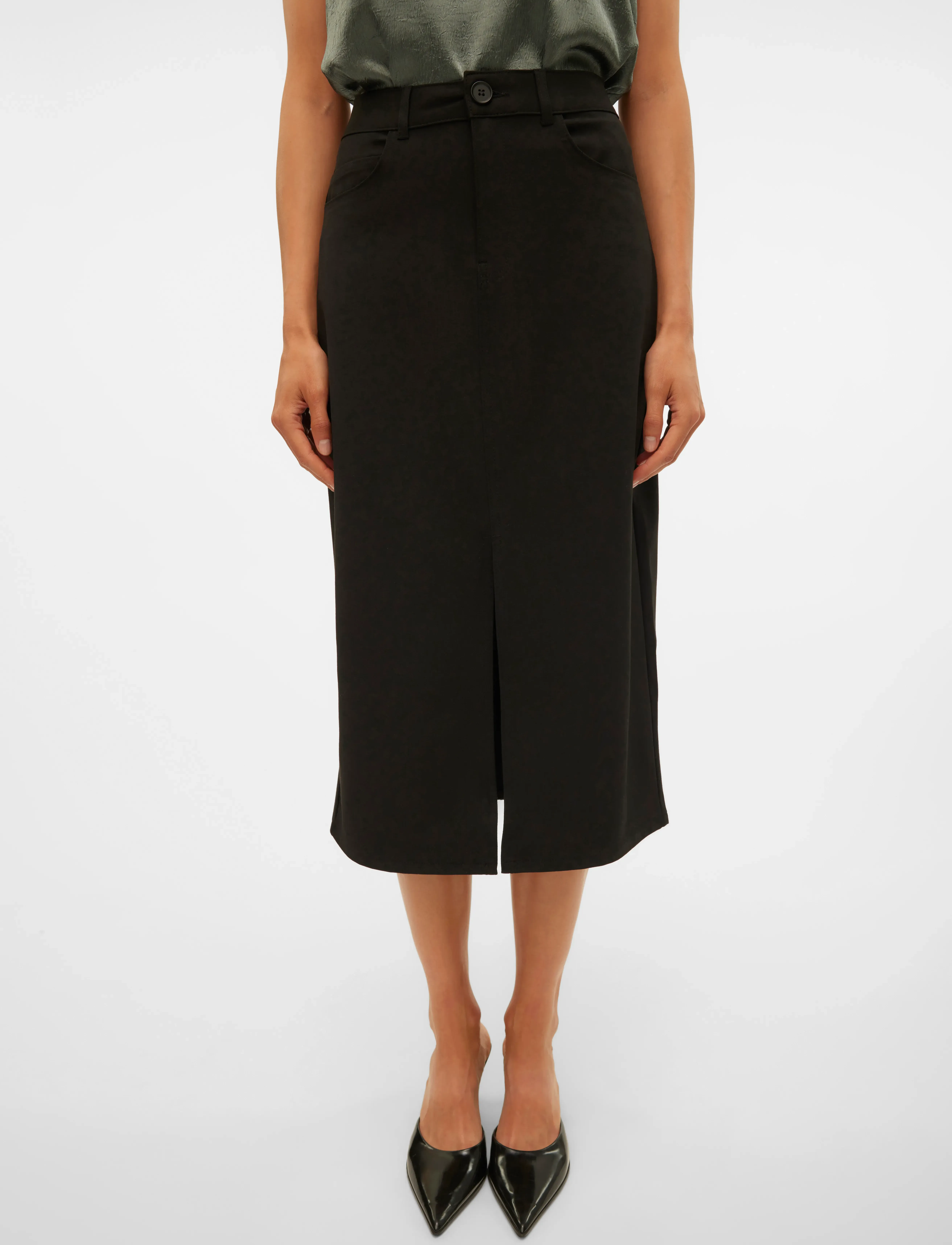 Vero Moda - VMSASIE HR SKIRT - laveste priser - black - 5