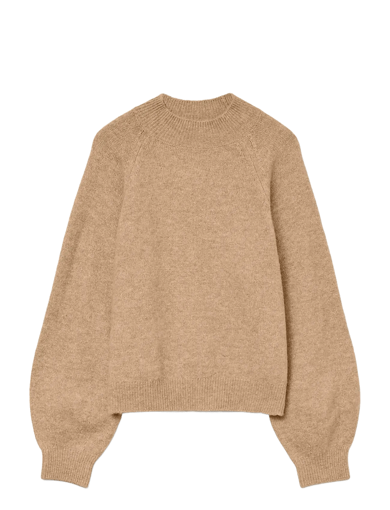 Vero Moda - VMLEAF LS HIGH NECK PULLOVER NOOS - pullover - silver mink - 1
