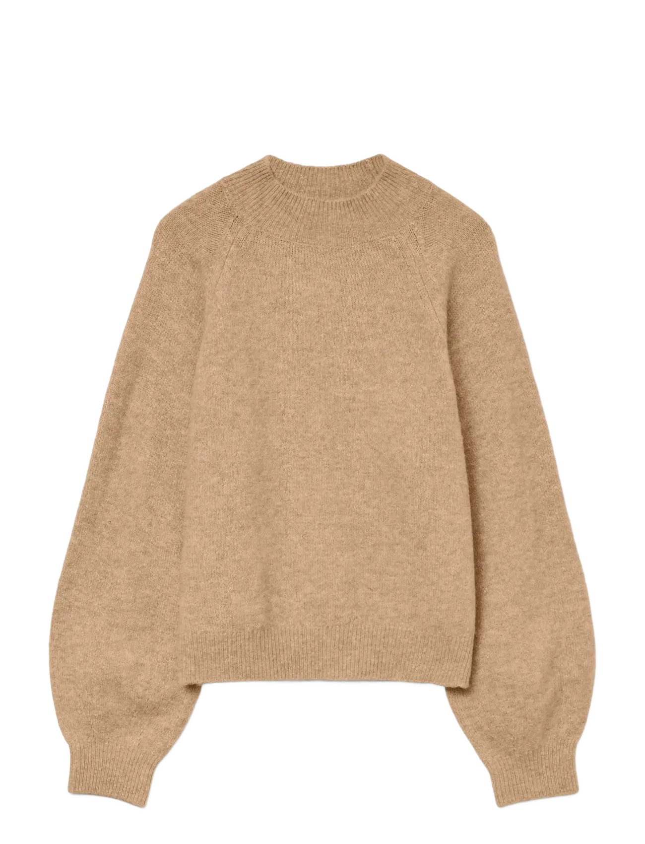 Vero Moda - VMLEAF LS HIGH NECK PULLOVER NOOS - gebreide truien - silver mink - 1