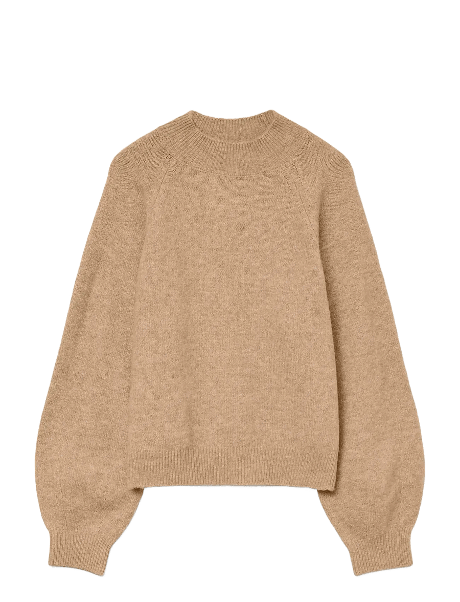 Vero Moda - VMLEAF LS HIGH NECK PULLOVER NOOS - pullover - silver mink - 1