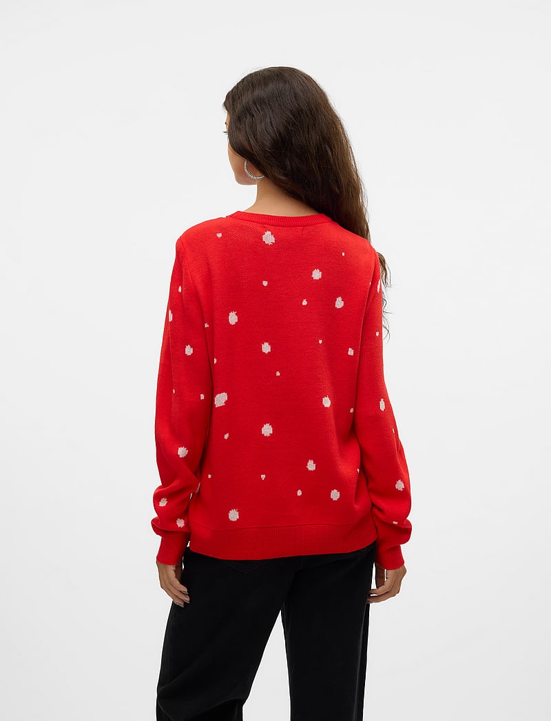 Vero Moda - VMNEWTINSEL LS O-NECK BLOUSE XMAS - chinese red - 2
