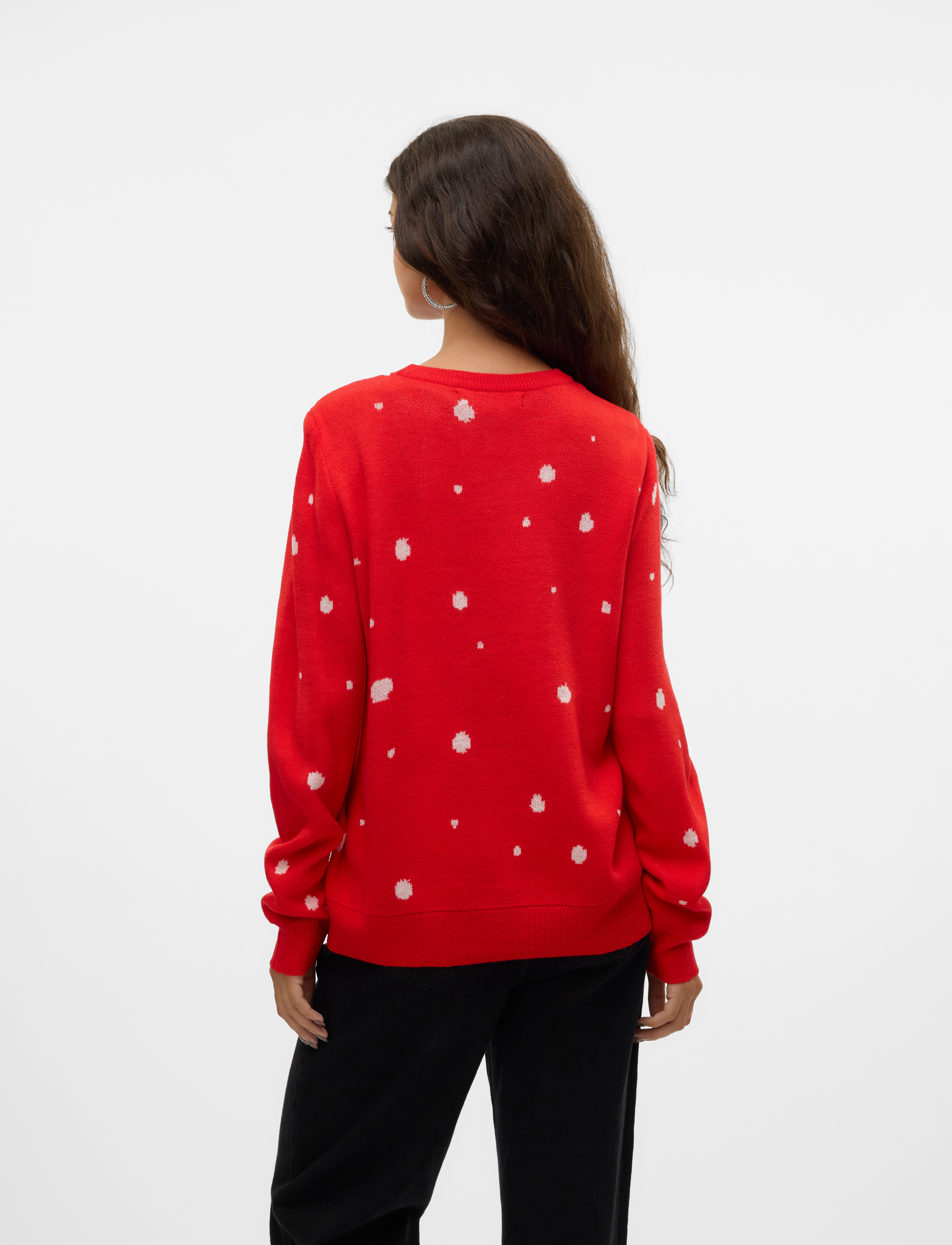 Vero Moda - VMNEWTINSEL LS O-NECK BLOUSE XMAS - chinese red - 2