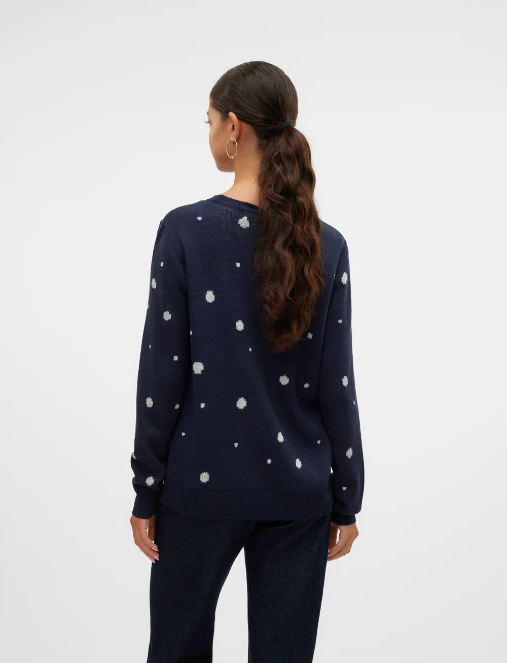 Vero Moda - VMNEWTINSEL LS O-NECK BLOUSE XMAS - jõulukampsunid - navy blazer - 2