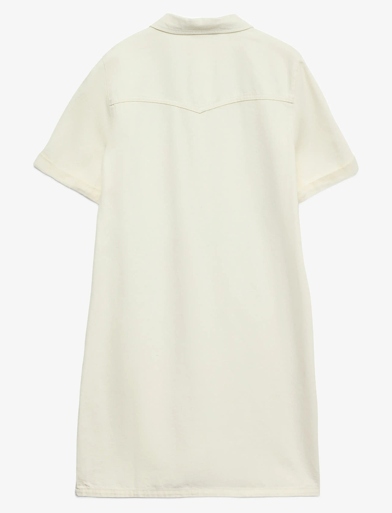 Vero Moda - VMJENNIE SS SHORT DENIM DRESS GA NOOS - skjortekjoler - cloud dancer - 2