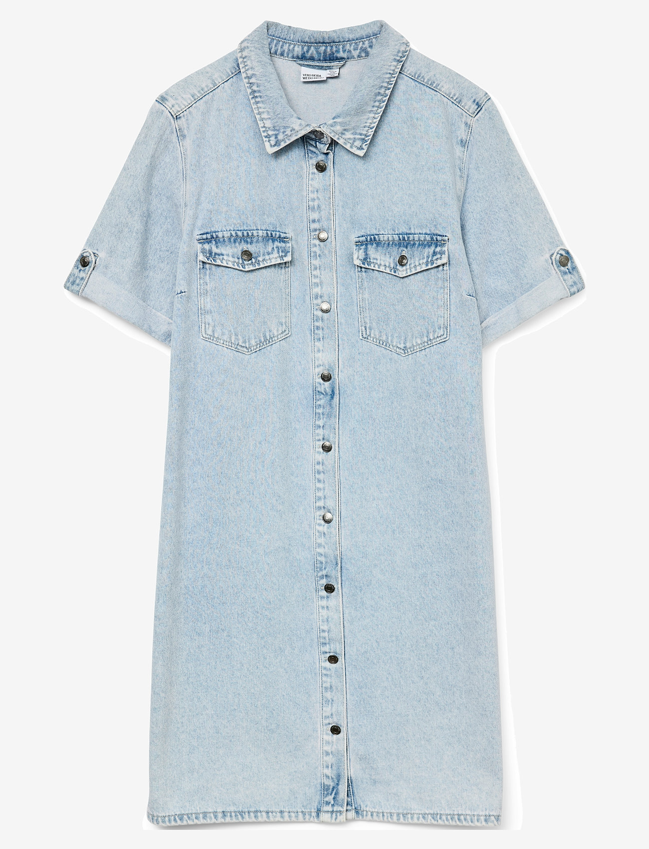 Vero Moda - VMJENNIE SS SHORT DENIM DRESS GA NOOS - skjortekjoler - light blue denim - 1