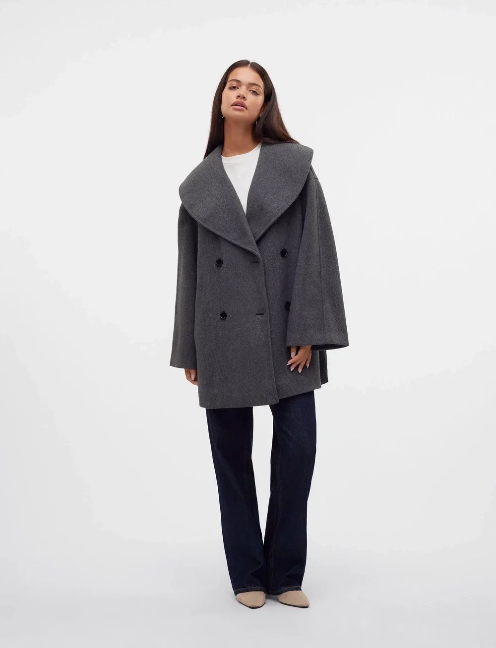 Vero Moda - VMLONDYN LS COAT VMA - winterjacken - dark grey melange - 4