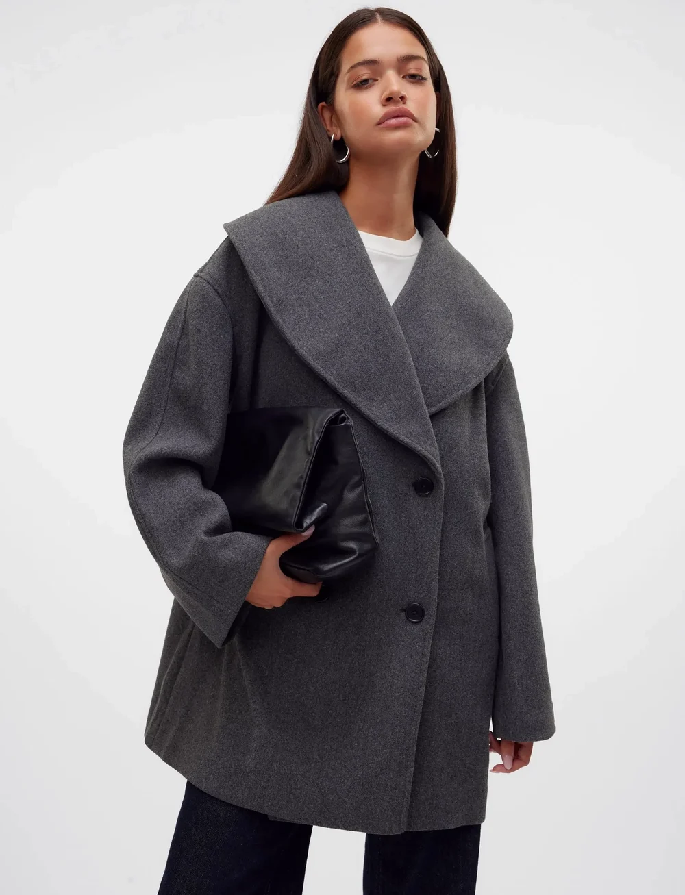 Vero Moda - VMLONDYN LS COAT VMA - winterjacken - dark grey melange - 5