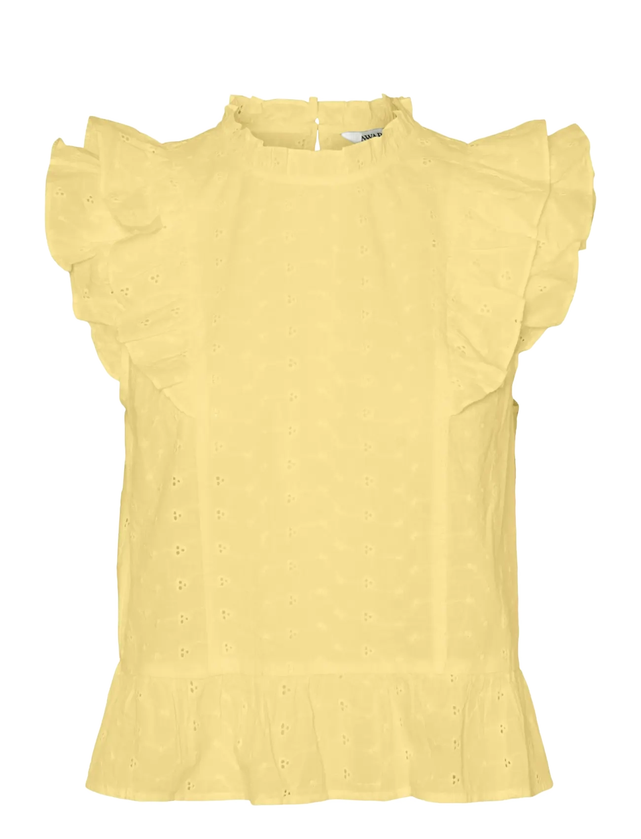 Vero Moda VMKAMMY SL HIGH NECK TOP VMA - Vero Moda - PALE BANANA / yellow