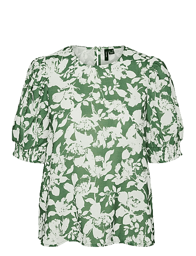 VERO MODA Maglietta Donna Vmtrille – Tessuto Morbido – Colletto Classico E Maniche Corte – Taglio Normale