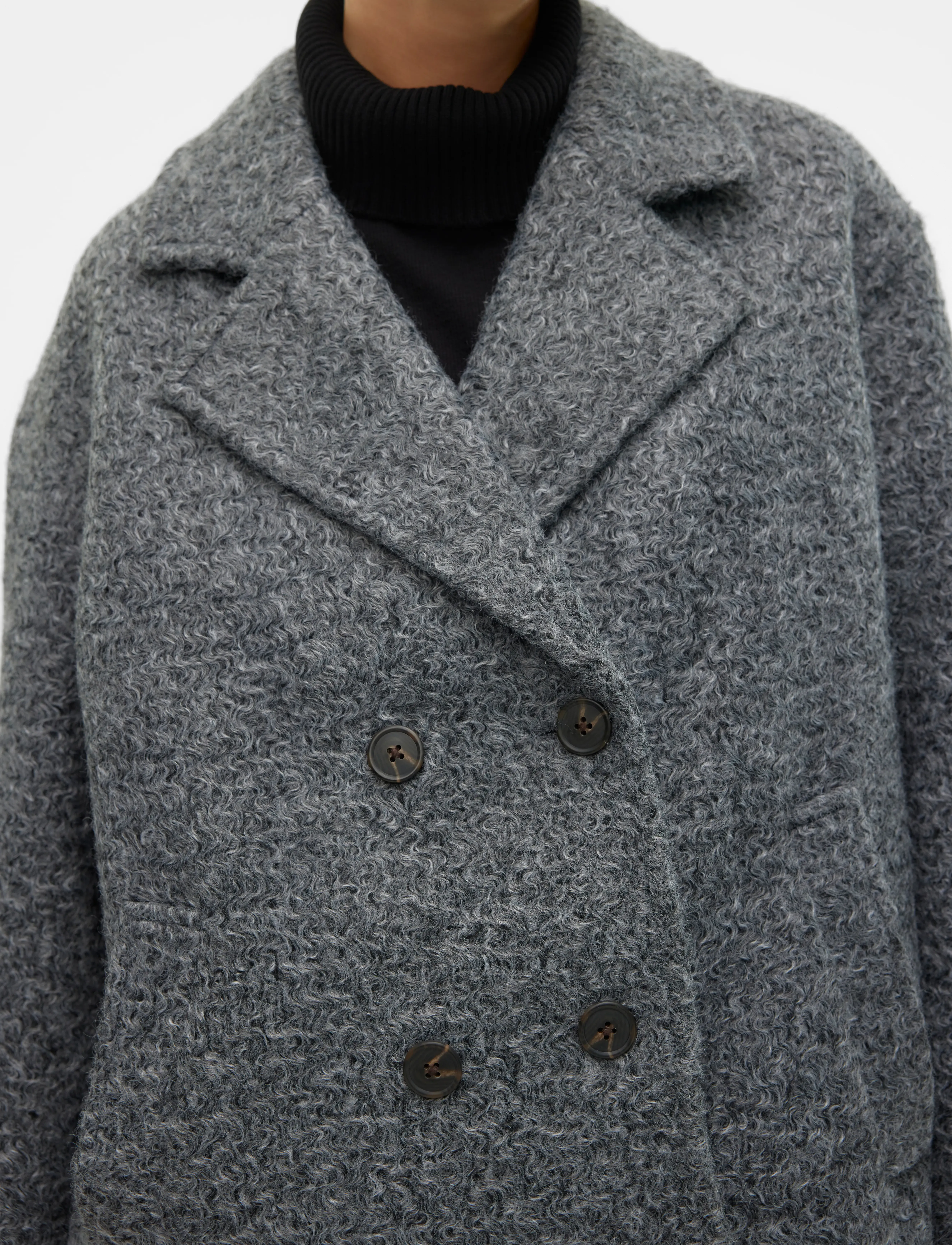Vero Moda - VMELITEBELLA JACKET BOO - gefütterte & daunenjacken - dark grey melange - 5