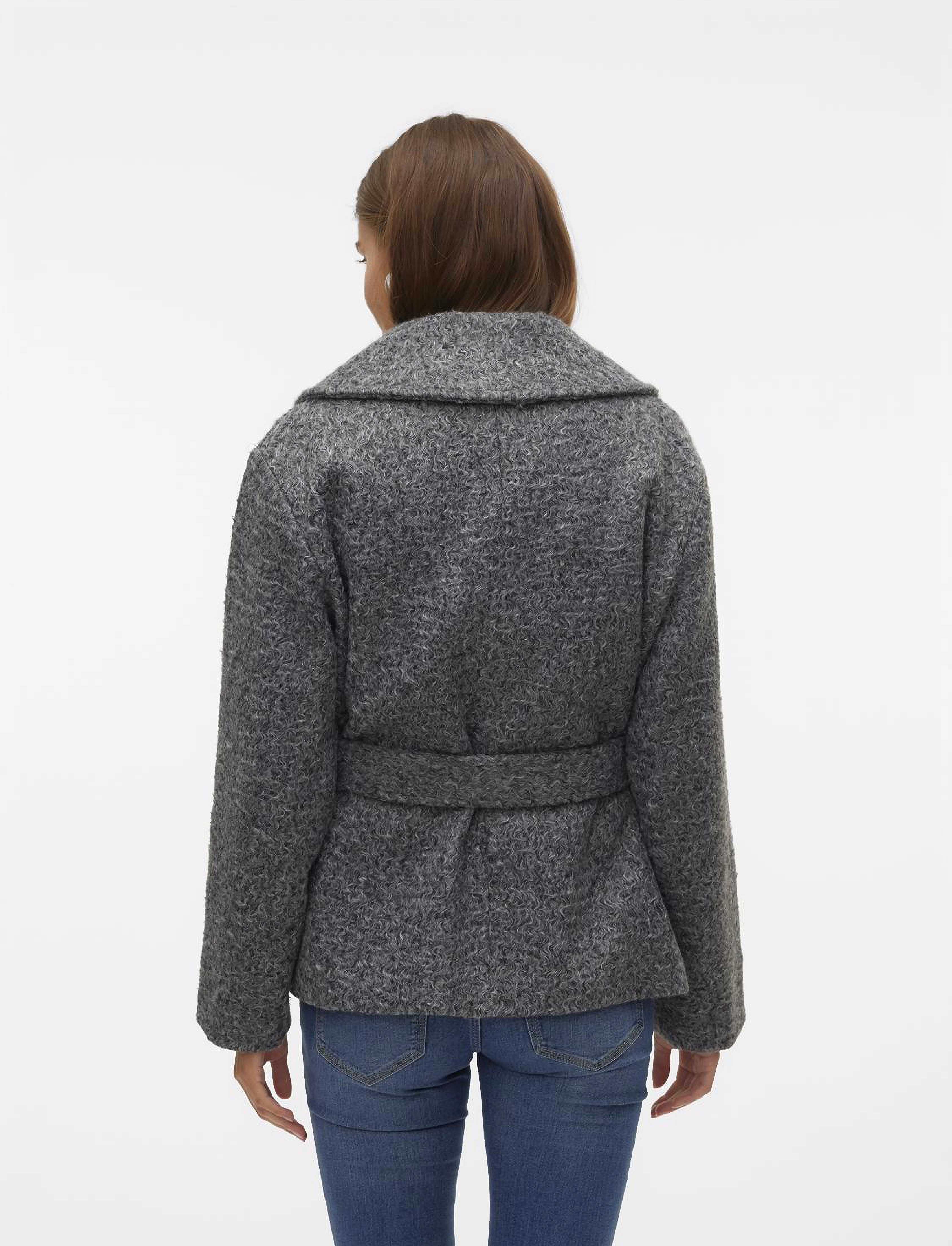 Vero Moda - VMELITEBERGEN JACKET BOO - overtøj - dark grey melange - 2