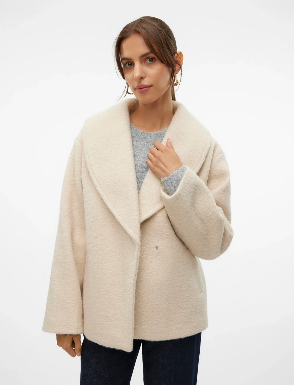 Vero Moda - VMELITEBERGEN JACKET BOO - jakker - oatmeal - 5