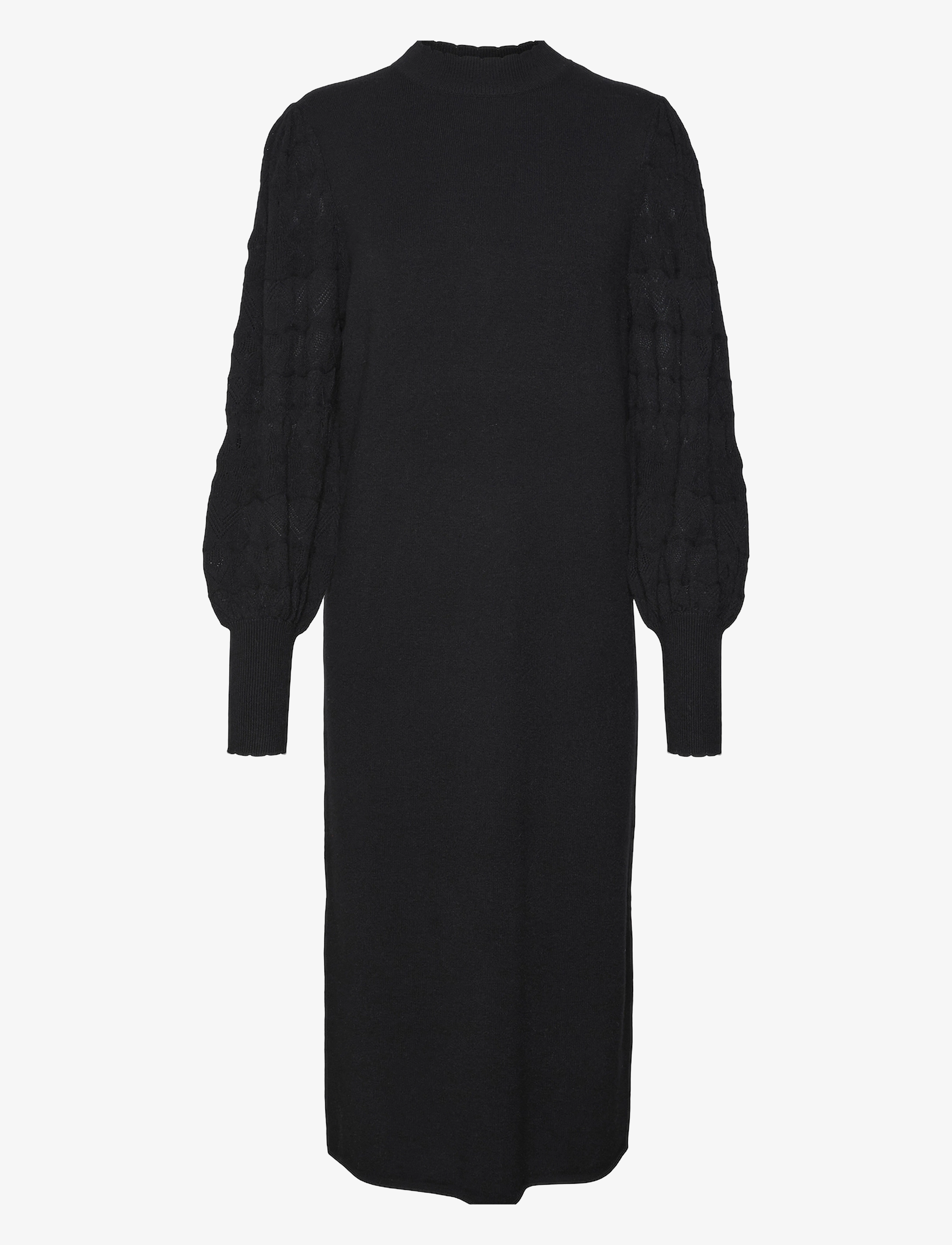 Vero Moda VMLIMONE LS HIGHNECK CALF DRESS GA BOO - Kjoler - BLACK / black