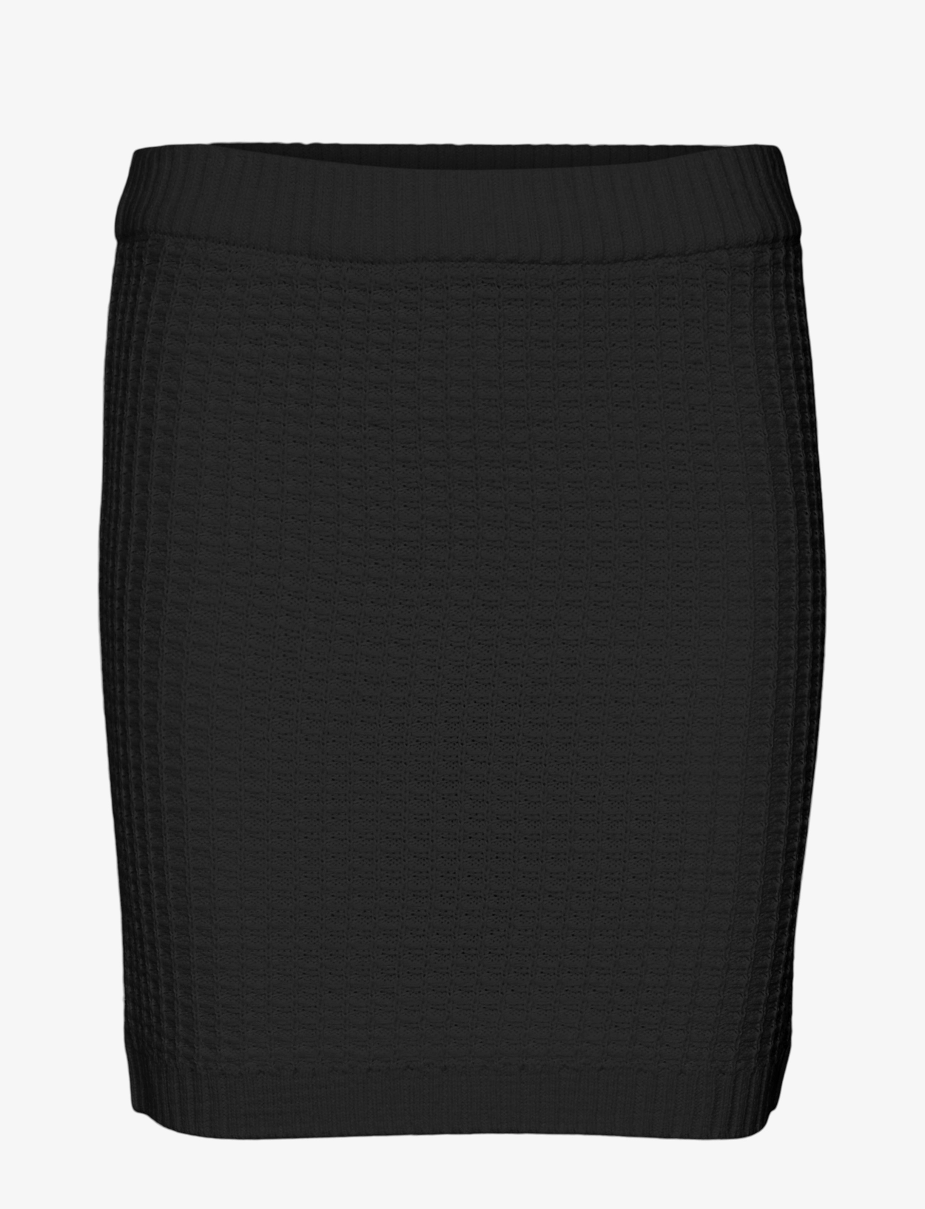 Vero Moda VMOMEGA NW SHORT SKIRT BOO - Seelikud - BLACK / black