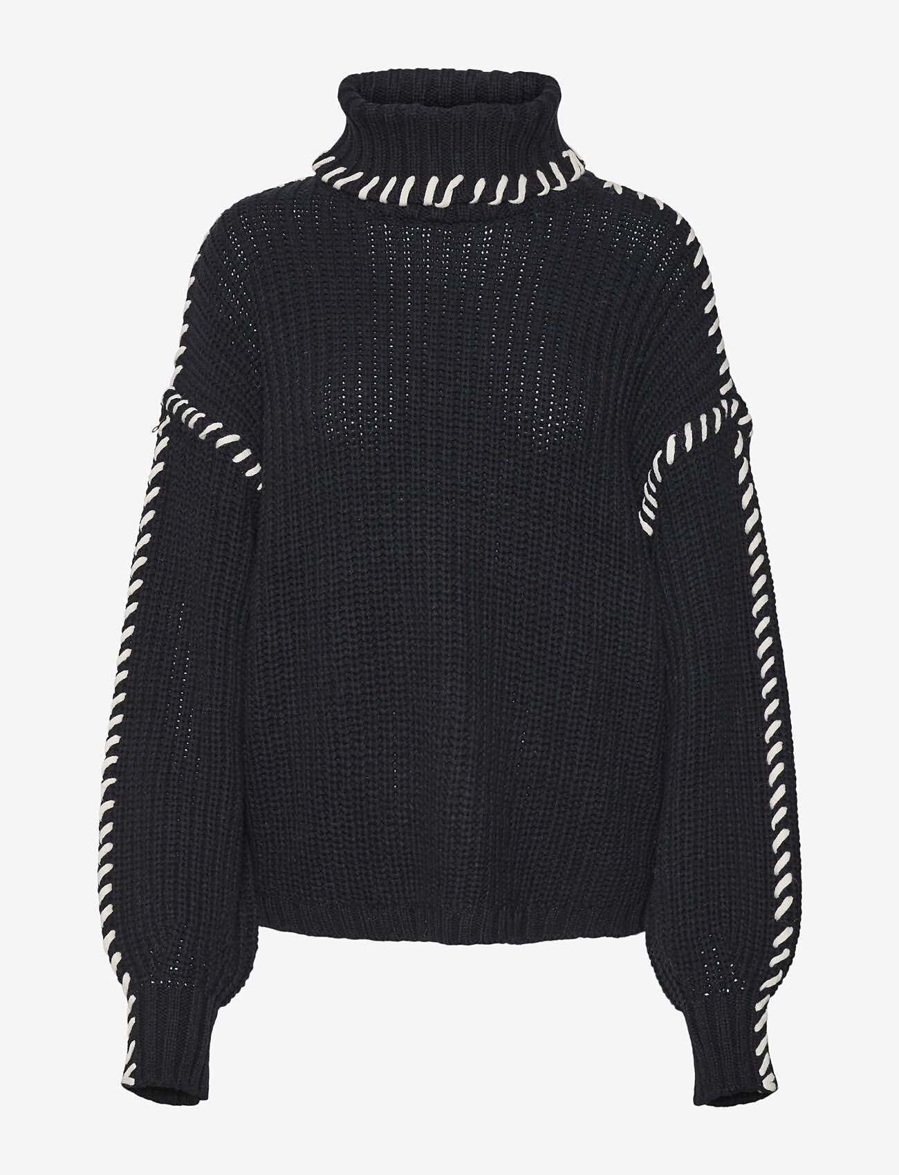 Vero Moda - VMNEWCREAM LS ROLLNECK PULLOVER BOO - odzież - black - 1