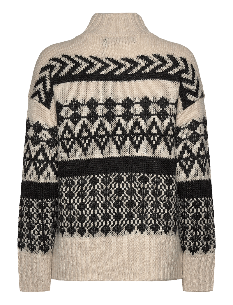 Vero Moda - VMAMPLE LS HIGHNECK PULLOVER GA BOO - polotröjor - birch - 2