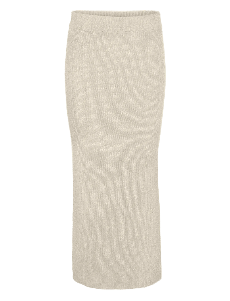 Vero Moda - VMPUFF NW CALF PENCIL SKIRT BOO - stickade kjolar - birch - 1
