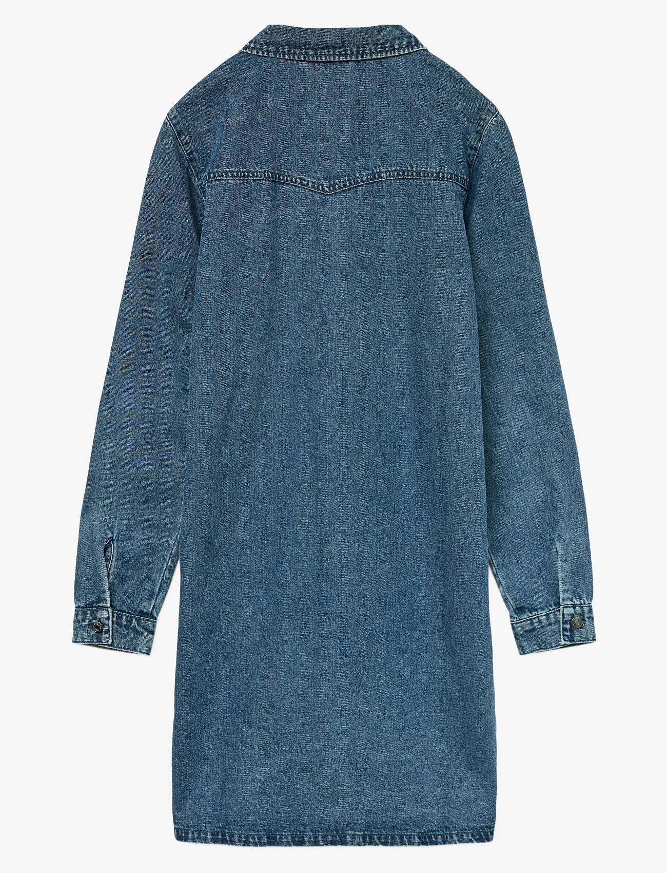 Vero Moda - VMJENNIE LS SHORT DENIM DRESS GA NOOS - skjortklänningar - medium blue denim - 2