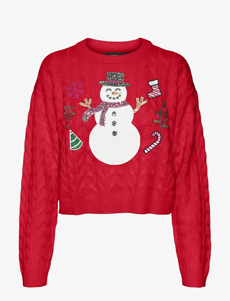 Vero Moda Vmsnowman Cable Ls Short Pullover Xmas – knitwear