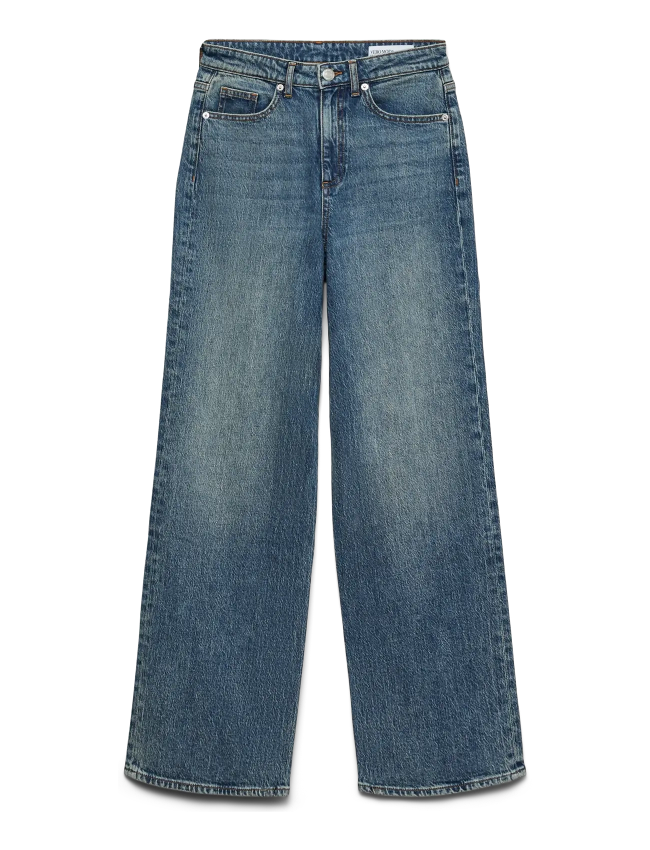 Vero Moda VMTESSA HR WIDE JEANS RA394 GA NOOS - Brede jeans - MEDIUM BLUE DENIM / blue