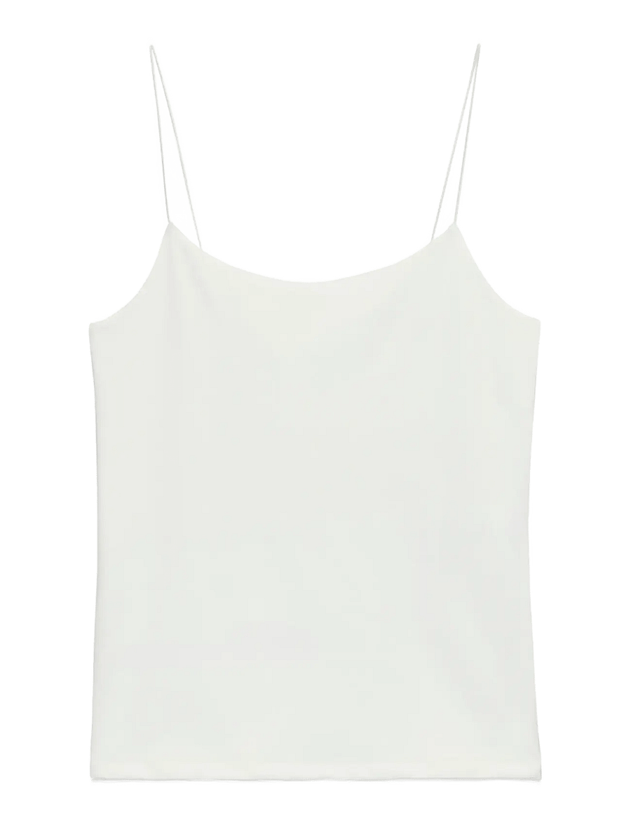 Vero Moda - VMMILLION SHORT SINGLET TOP JRS NOOS - crop tops - snow white - 1