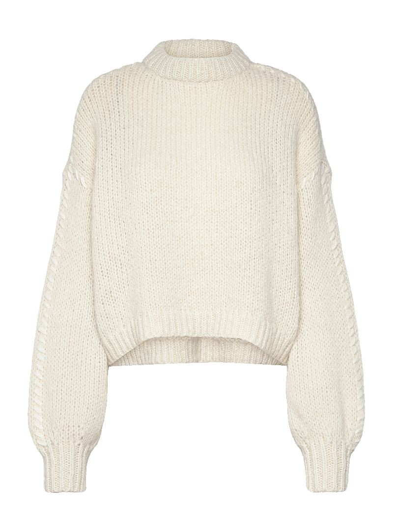 Vero Moda - VMFENG LS O-NECK PULLOVER GA BOO - stickade tröjor - birch - 1