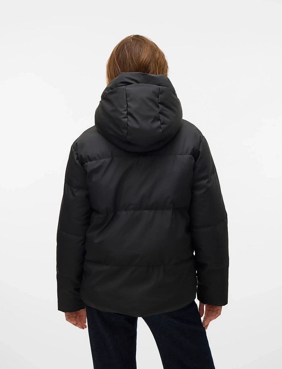 Vero Moda - VMGRETAKYLIE SHORT COATED JACKET NOOS - winterjacken - black - 2