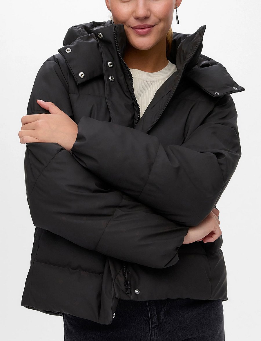 Vero Moda - VMGRETAKYLIE SHORT COATED JACKET NOOS - winterjacken - chocolate torte - 3