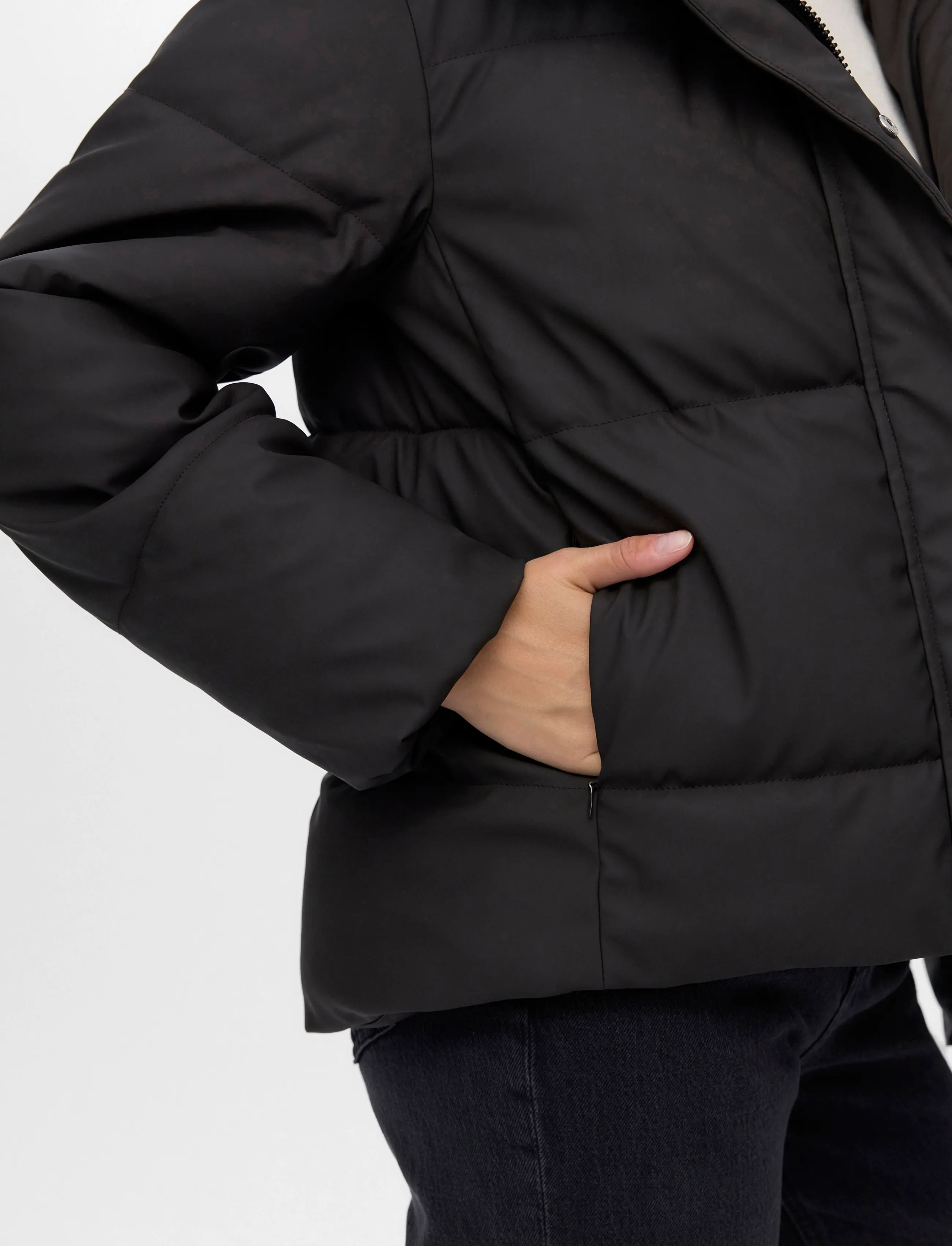 Vero Moda - VMGRETAKYLIE SHORT COATED JACKET NOOS - winterjacken - chocolate torte - 4