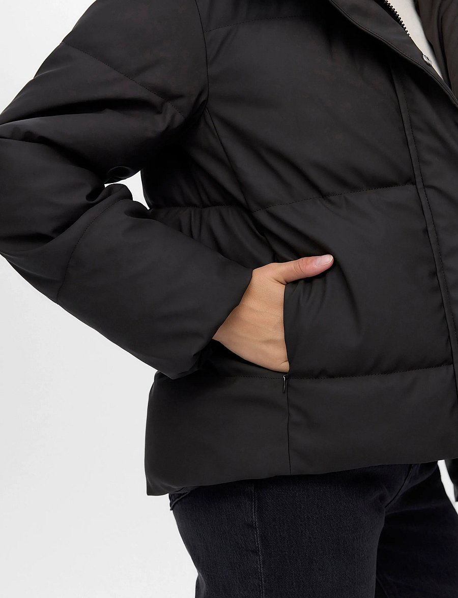 Vero Moda - VMGRETAKYLIE SHORT COATED JACKET NOOS - winterjacken - chocolate torte - 4