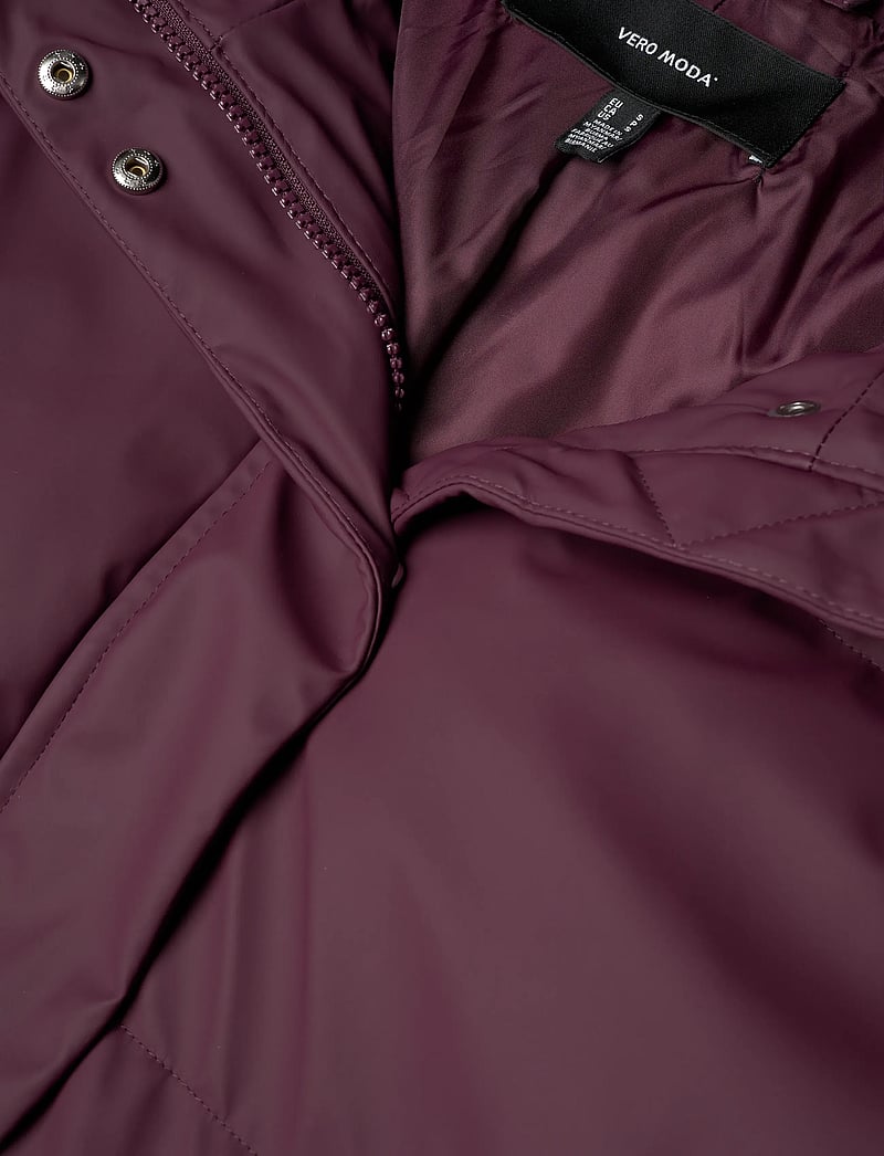 Vero Moda - VMGRETAKYLIE SHORT COATED JACKET NOOS - winterjacken - winetasting - 5
