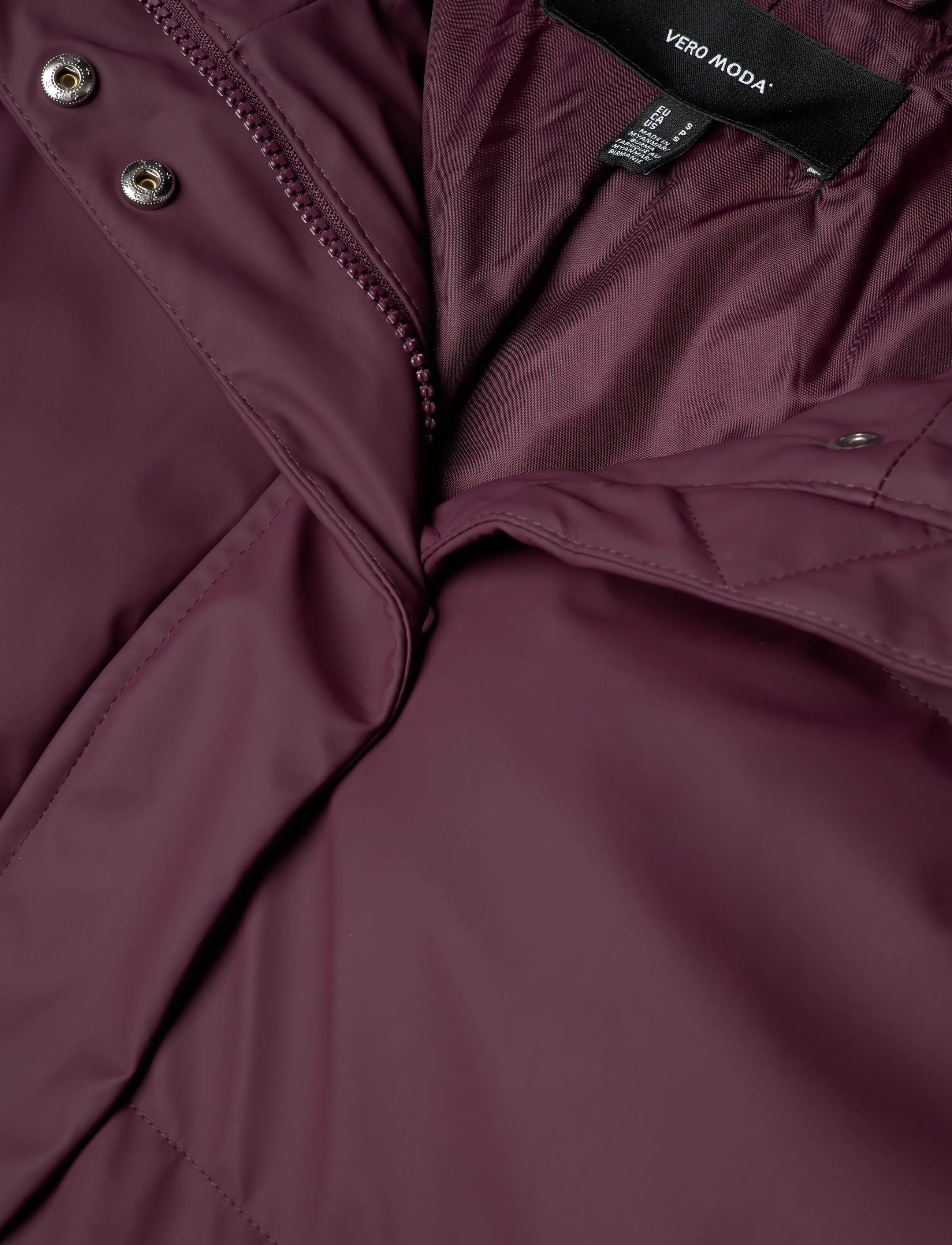 Vero Moda - VMGRETAKYLIE SHORT COATED JACKET NOOS - winter jacket - winetasting - 5